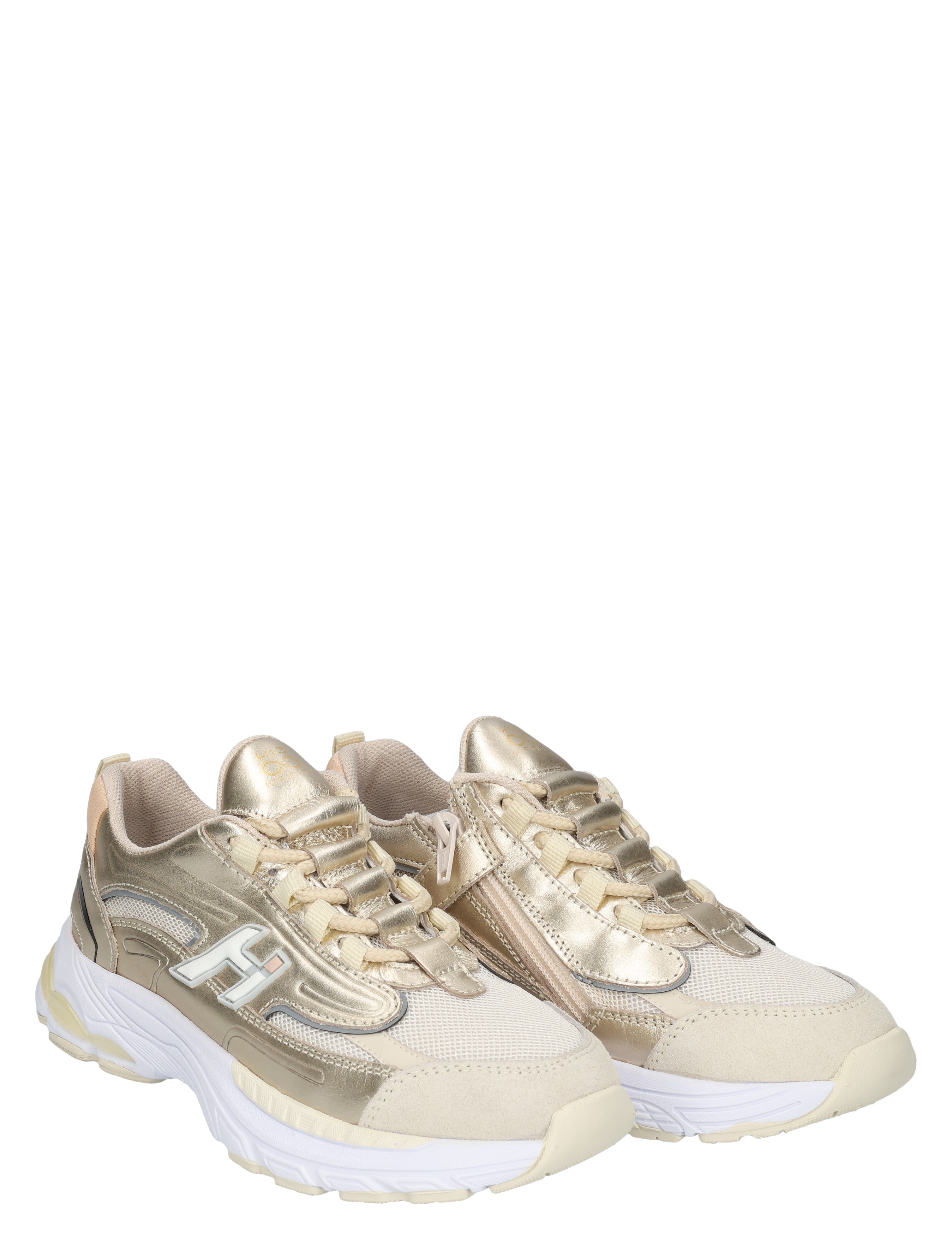 Hip - H1660  Platina Combi - Meisjes - Lage Sneakers - Sneakers - 50592_53_5
