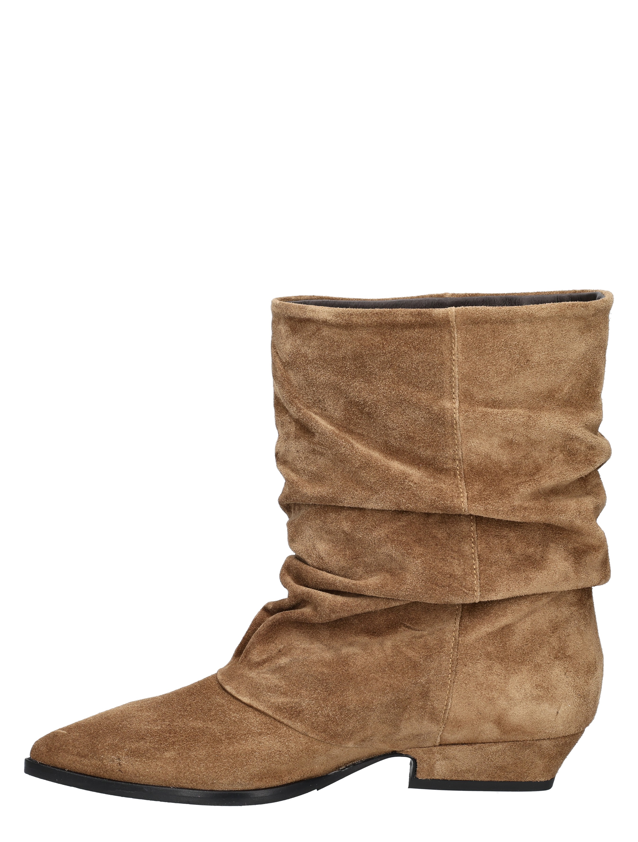 laars, boots, suède, bruine, schacht