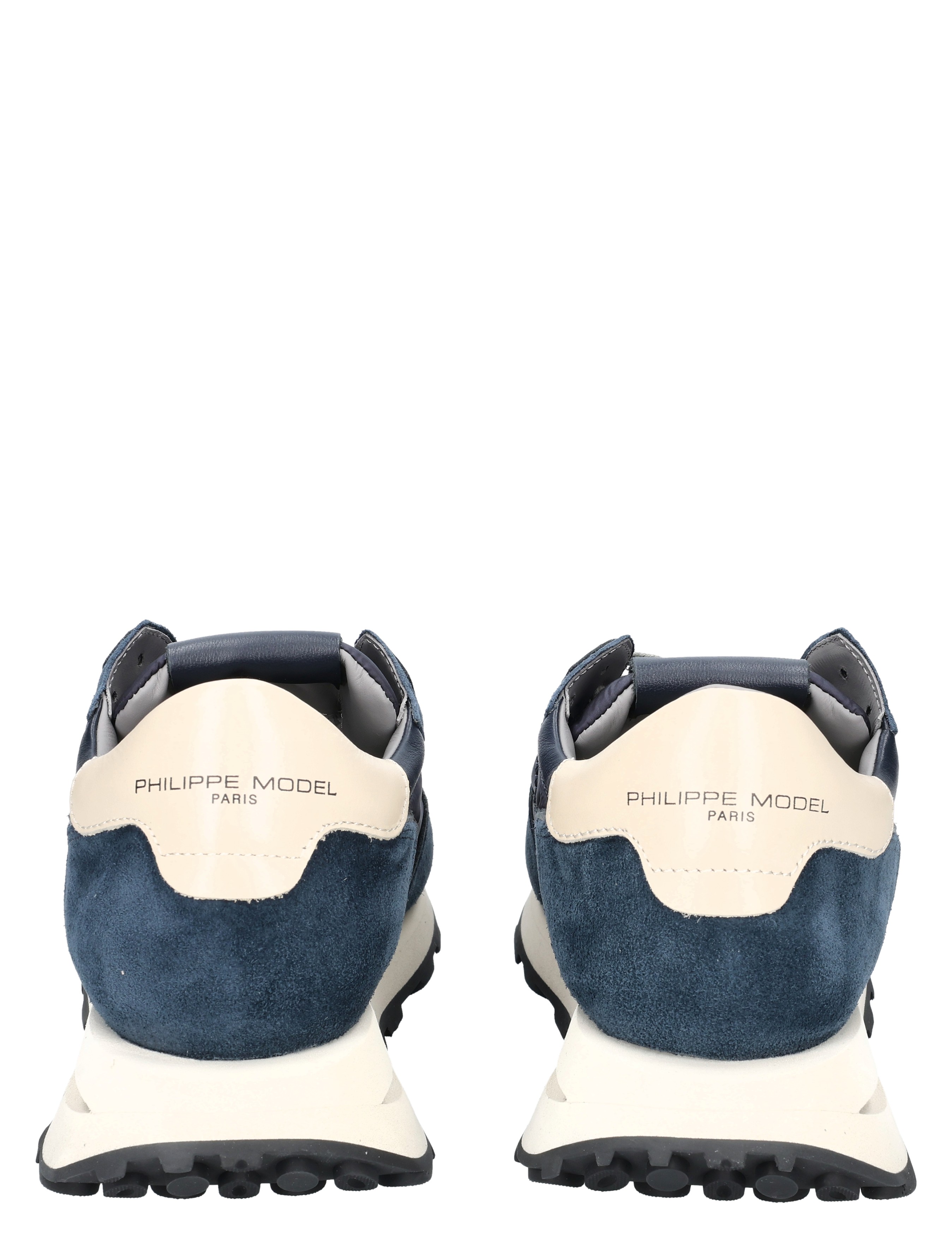 sneaker, denim, suede, slip-on, achteraanzicht