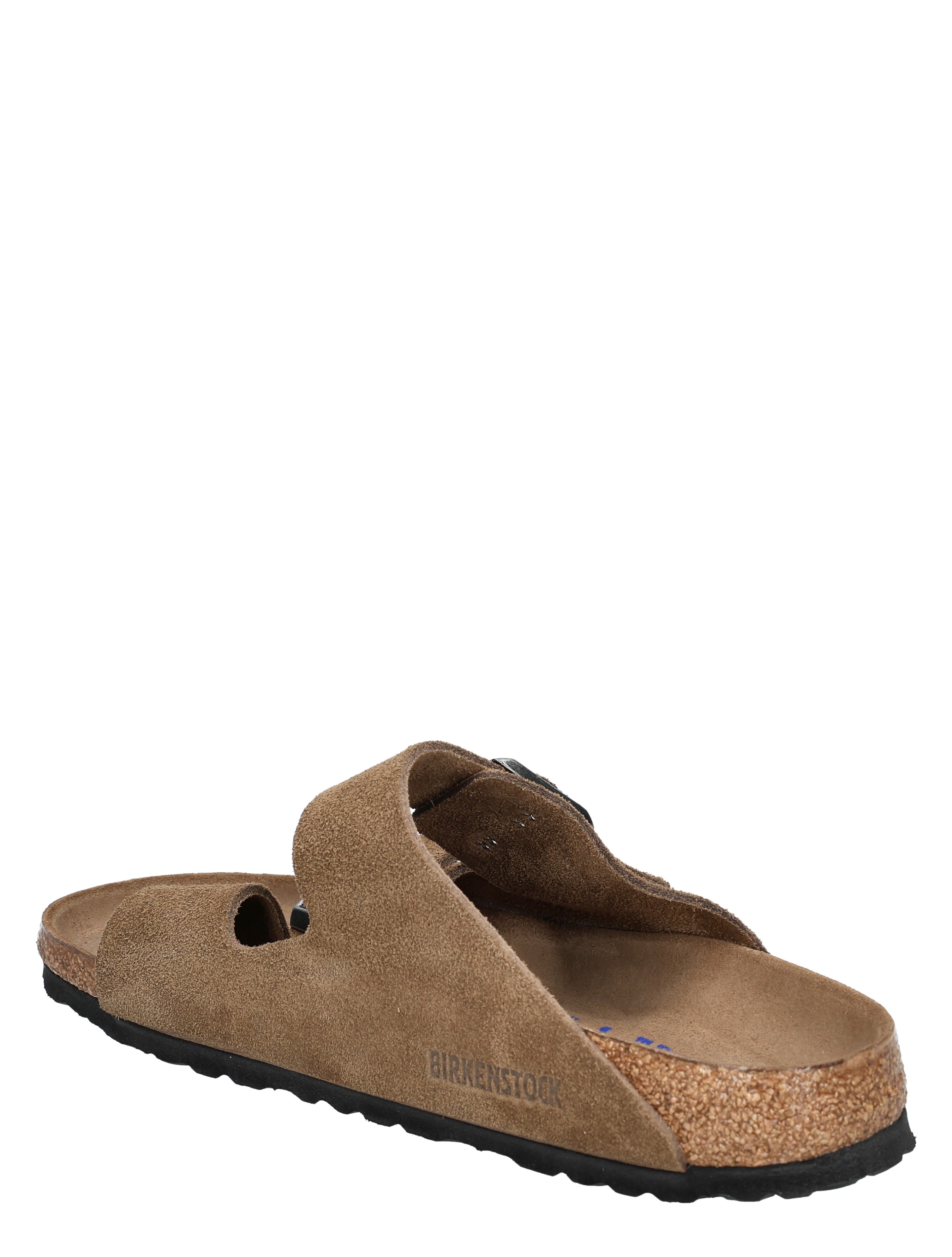 Birkenstock - Arizona Women Suede Dark Tea Narrow - Dames - Slippers - 49864_22_5