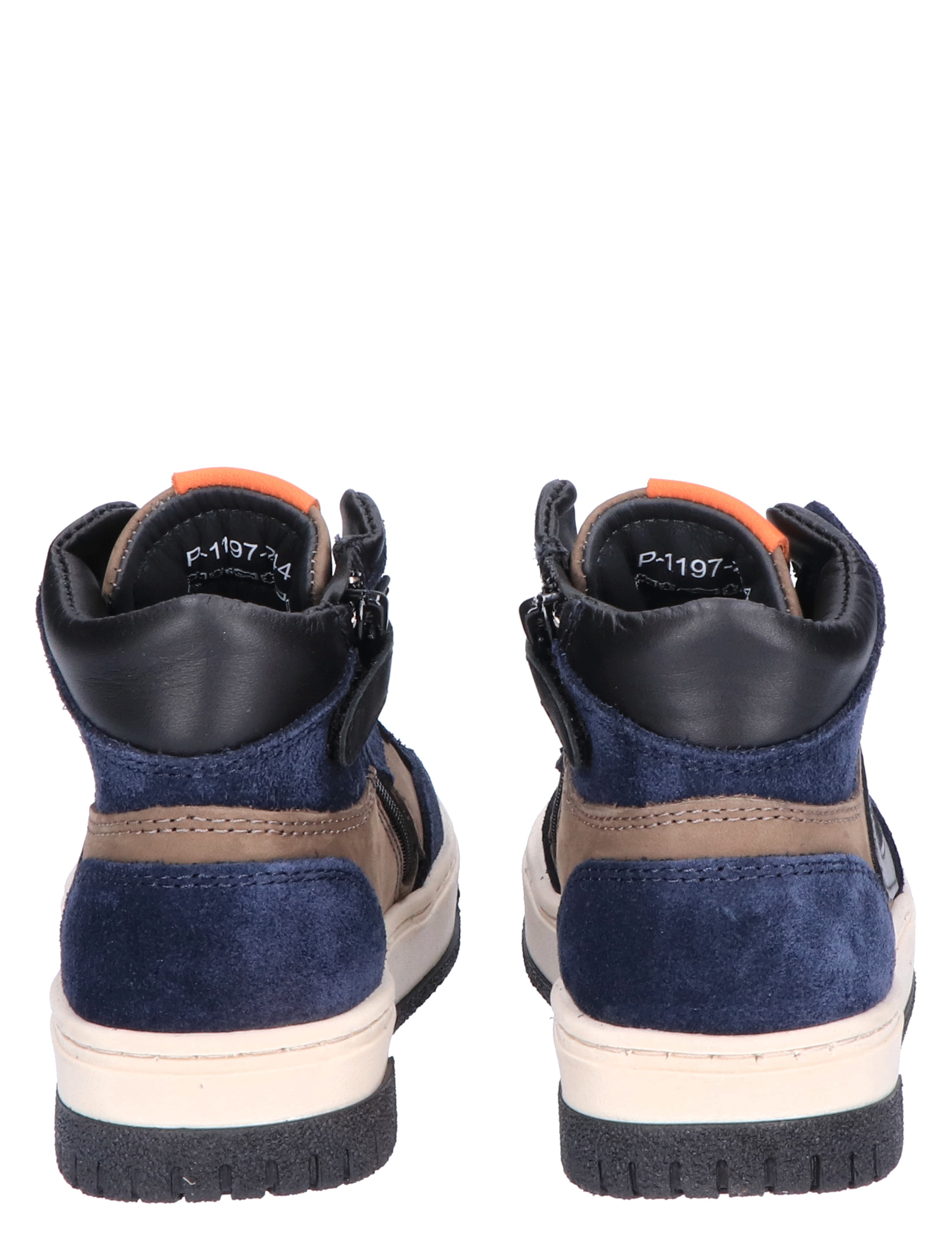 Pinocchio - P1197 Dark Blue Combi - Meisjes - Jongens - Sneakers - Sneakers - Hoge Sneakers - Hoge Sneakers - 45746_32_6