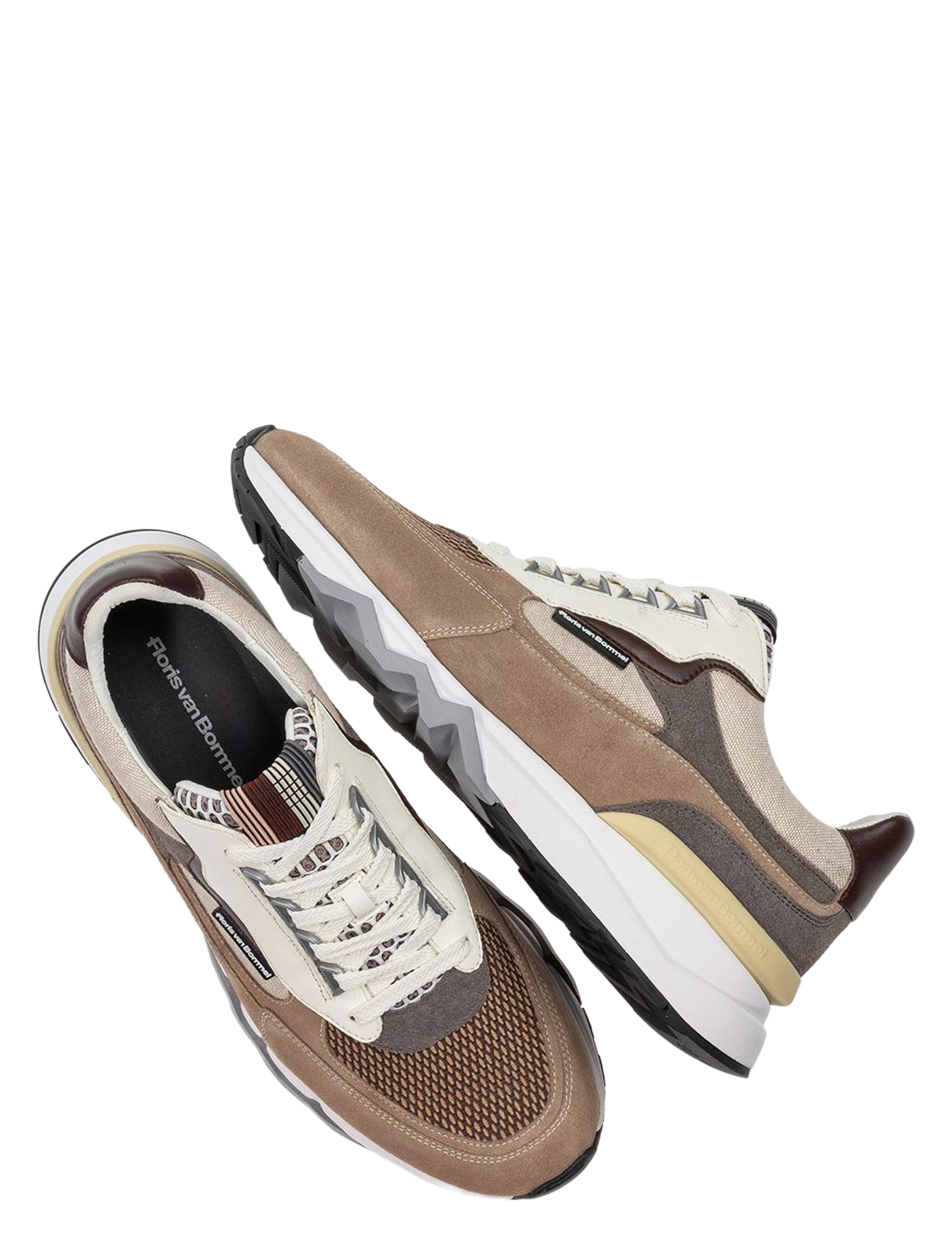 Floris van Bommel - De Zager 10234 12.08 Light Brown G+Wijdte - Heren - Lage Sneakers - Sneakers - 51436_77_3