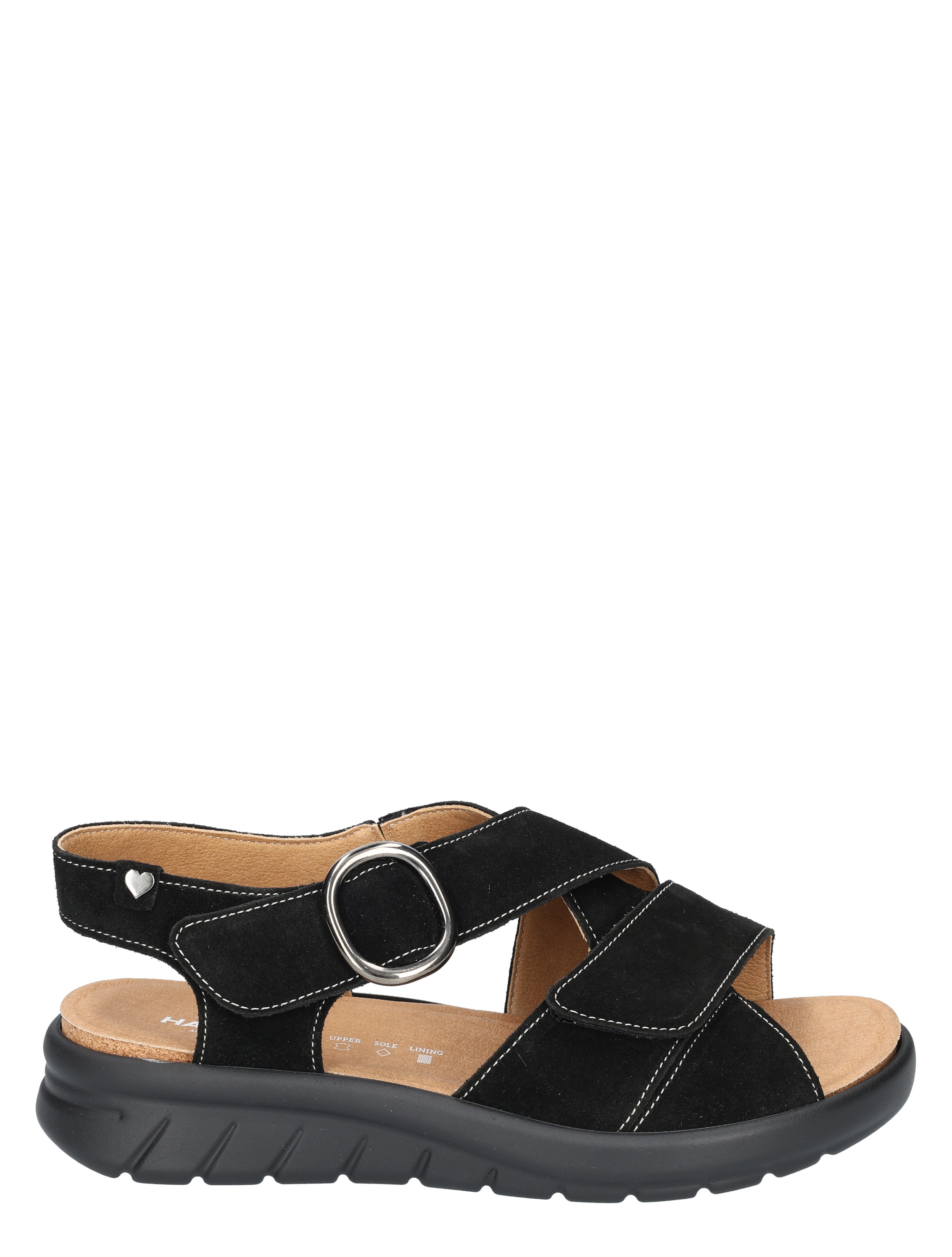 Hartjes - Calypso Black K-Wijdte - Dames - Sandalen - 50532_11_1