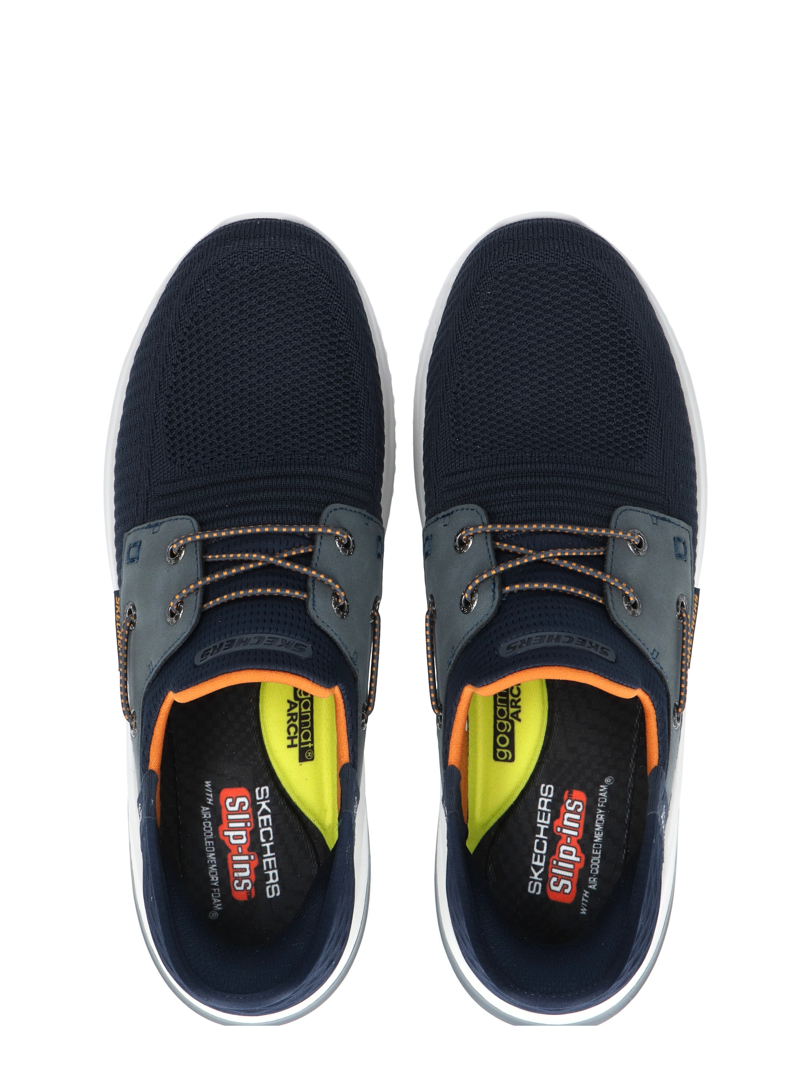 Skechers - Delson 3.0 Slip On Navy - Heren - Sneakers - Slip On Sneakers - 46716_33_7