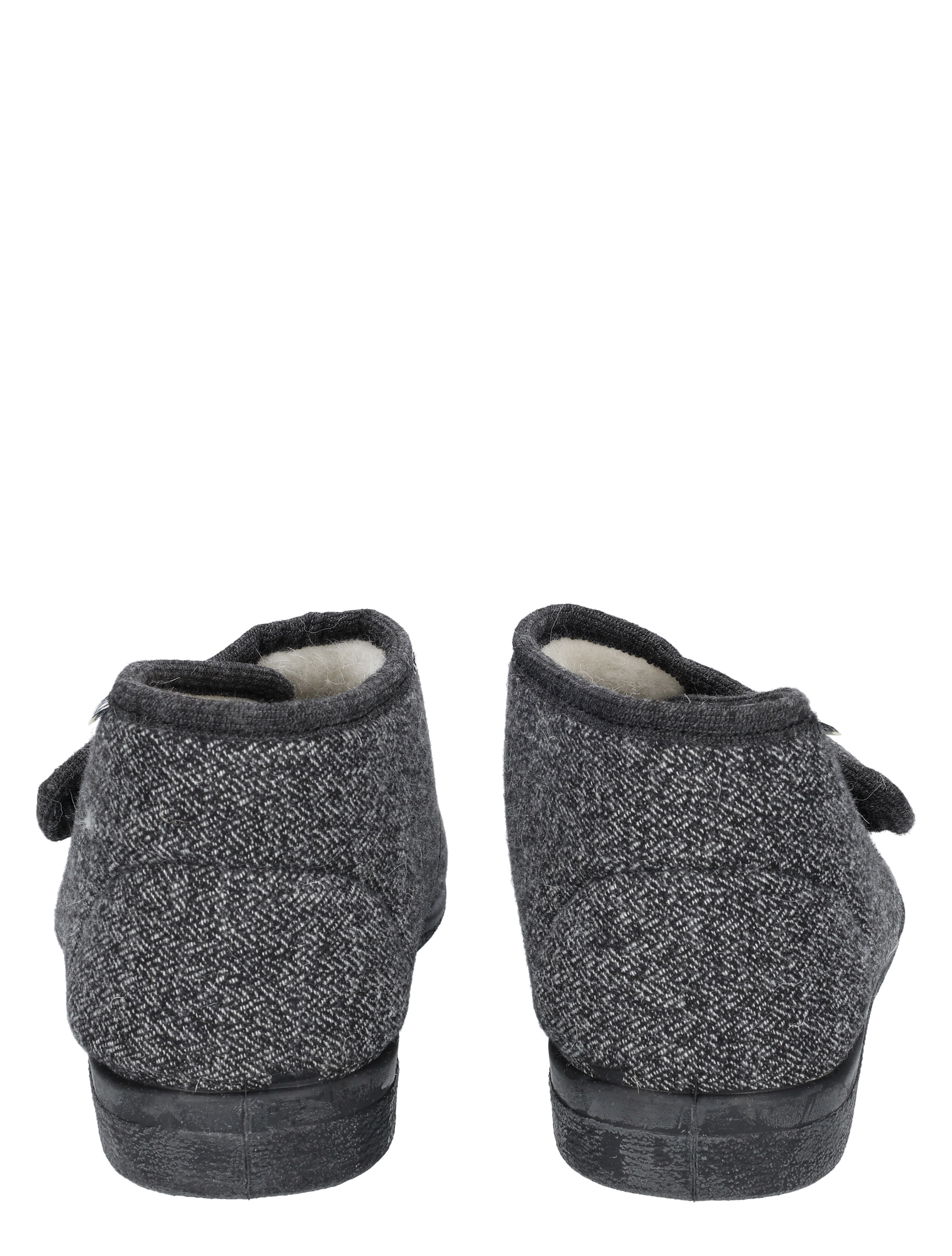 slippers, shoe, back view, gray, fabric