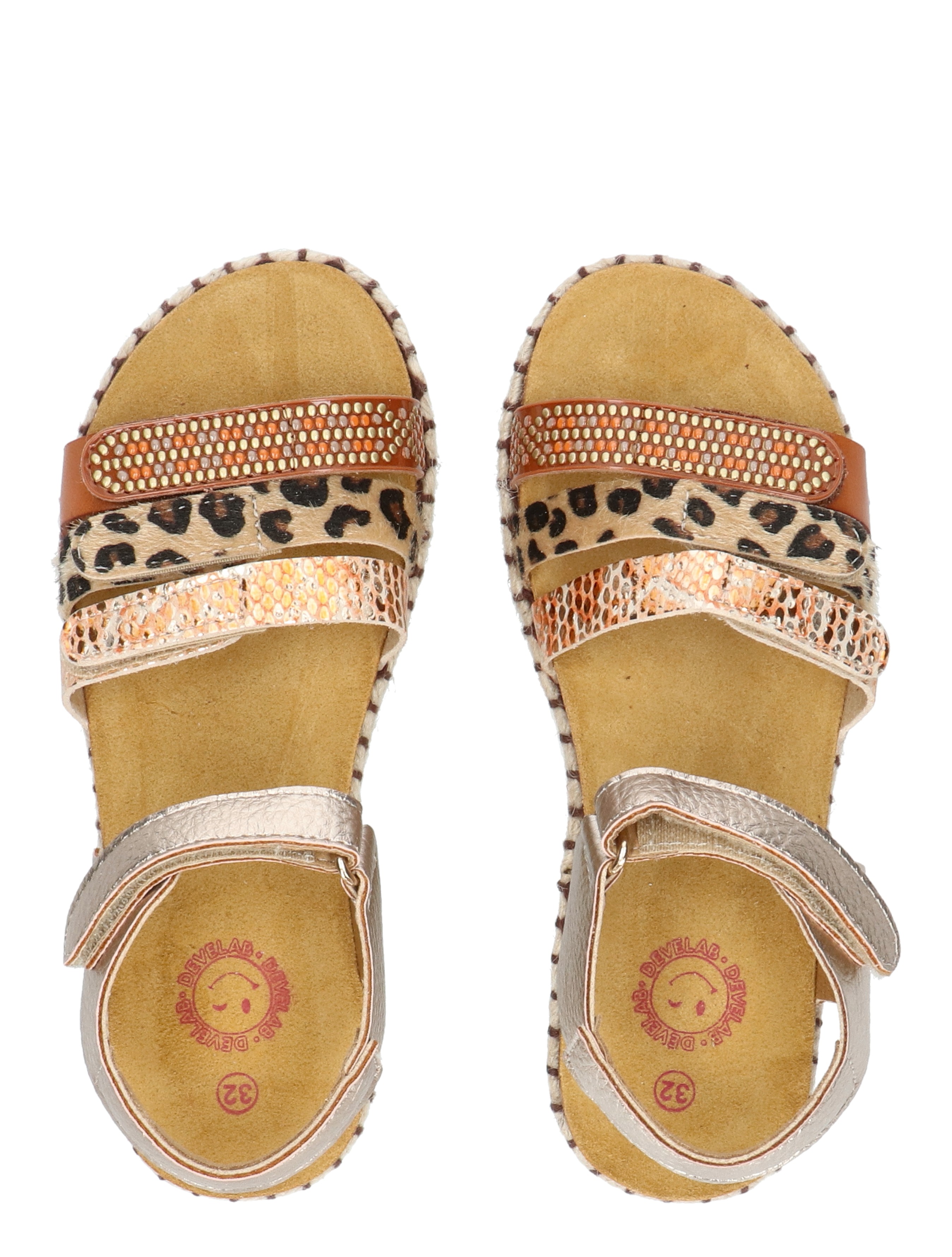 Develab - 48546 Gold Fantasy - Meisjes - Sandalen - 50544_53_6