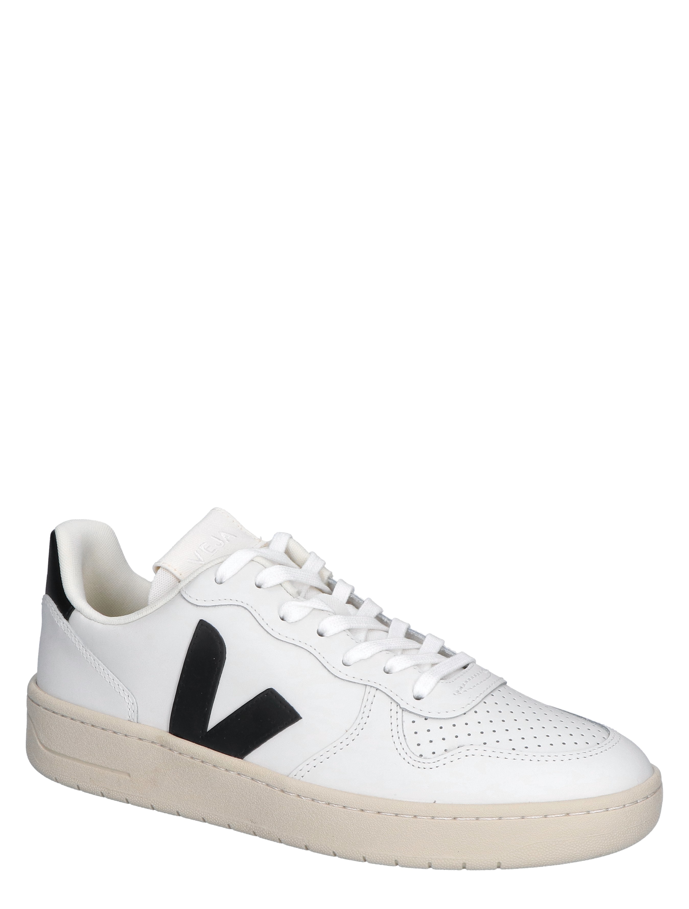 V-10 Prime Mens Leather White Black