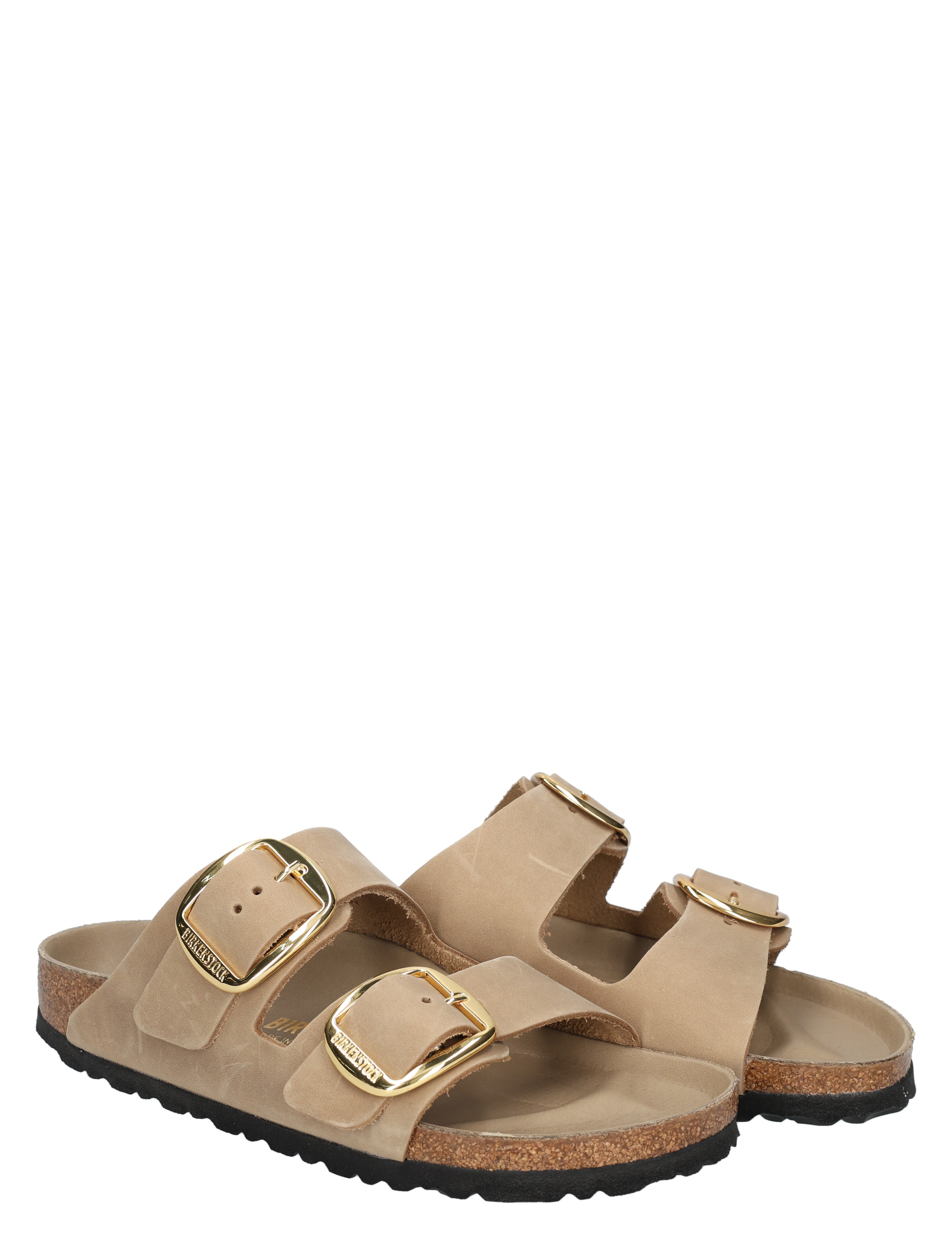 Birkenstock - Arizona Women Big Buckle Nubuck Tobacco Brown Narrow - Dames - Slippers - 48101_02_6