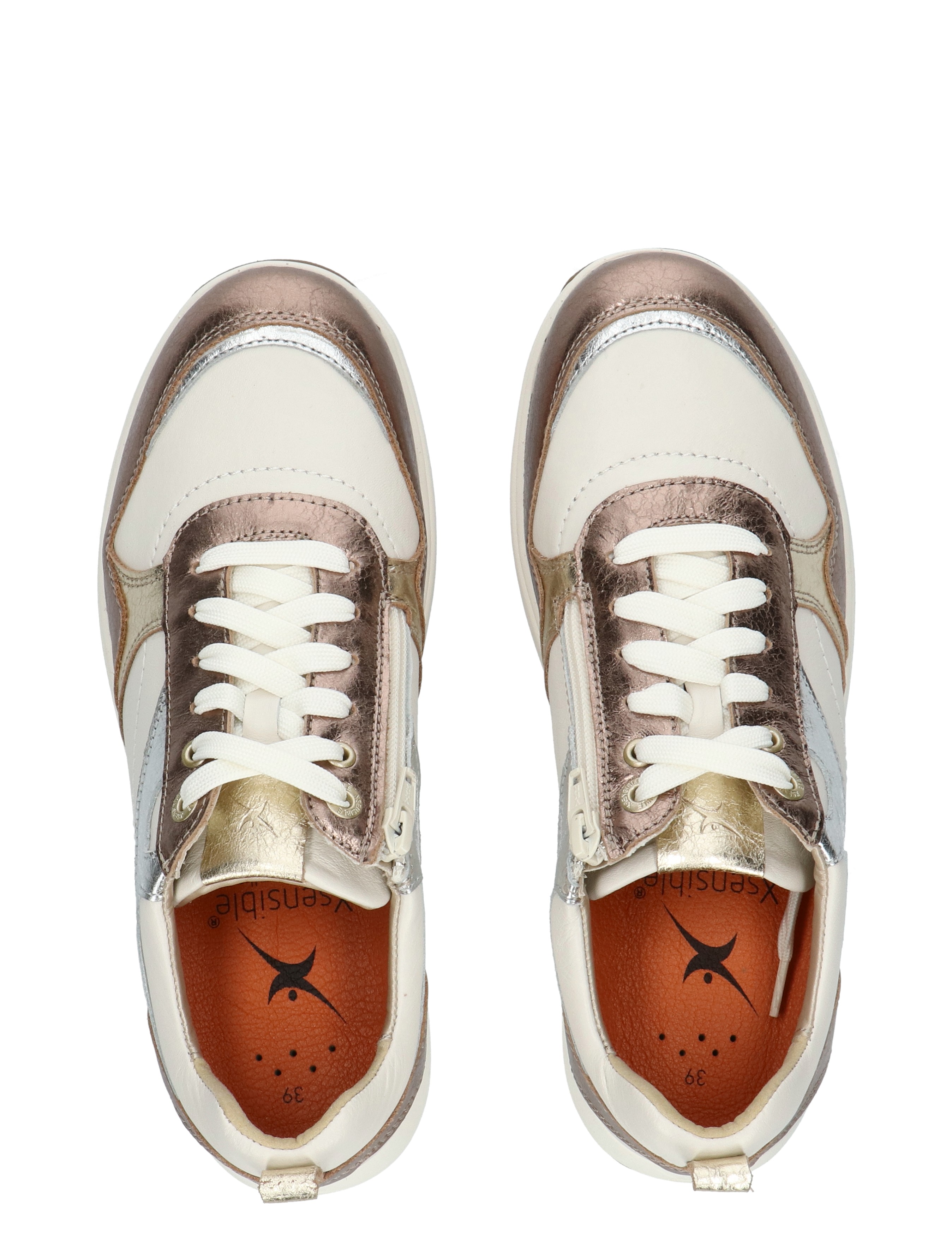 Xsensible - 30230.3 Pula 396 Bronze Combi H-Wijdte - Dames - Veterschoenen - Casual Veterschoenen - 50410_77_7