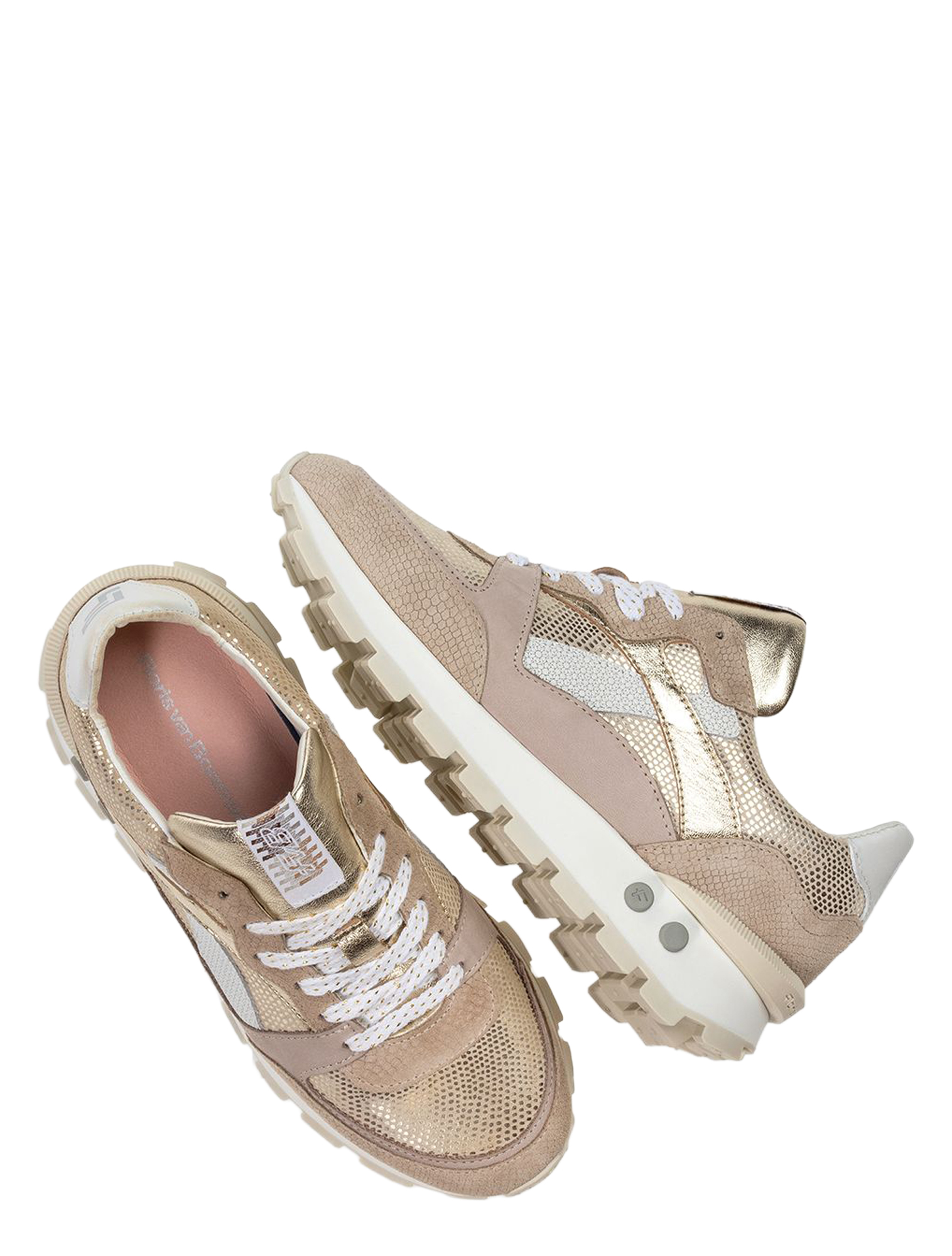 sneakers, mesh, gold, beige, platform sole