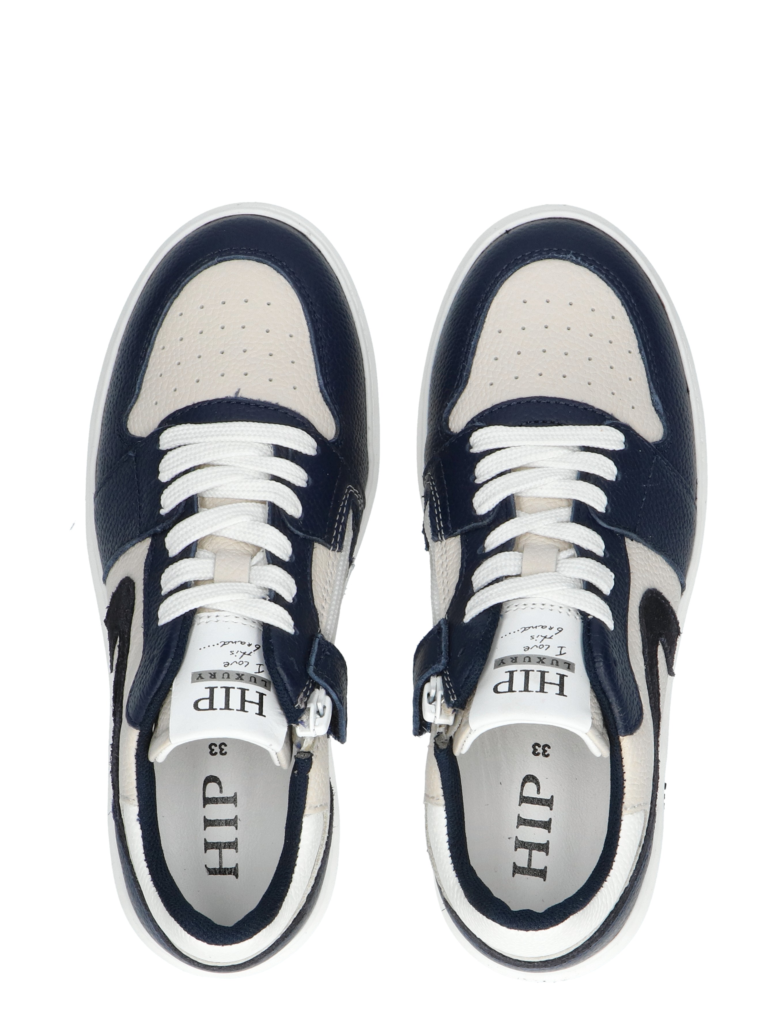 Hip - H1015 Dark Blue Combi - Meisjes - Jongens - Sneakers - Lage Sneakers - Lage Sneakers - Sneakers - 44376_83_8