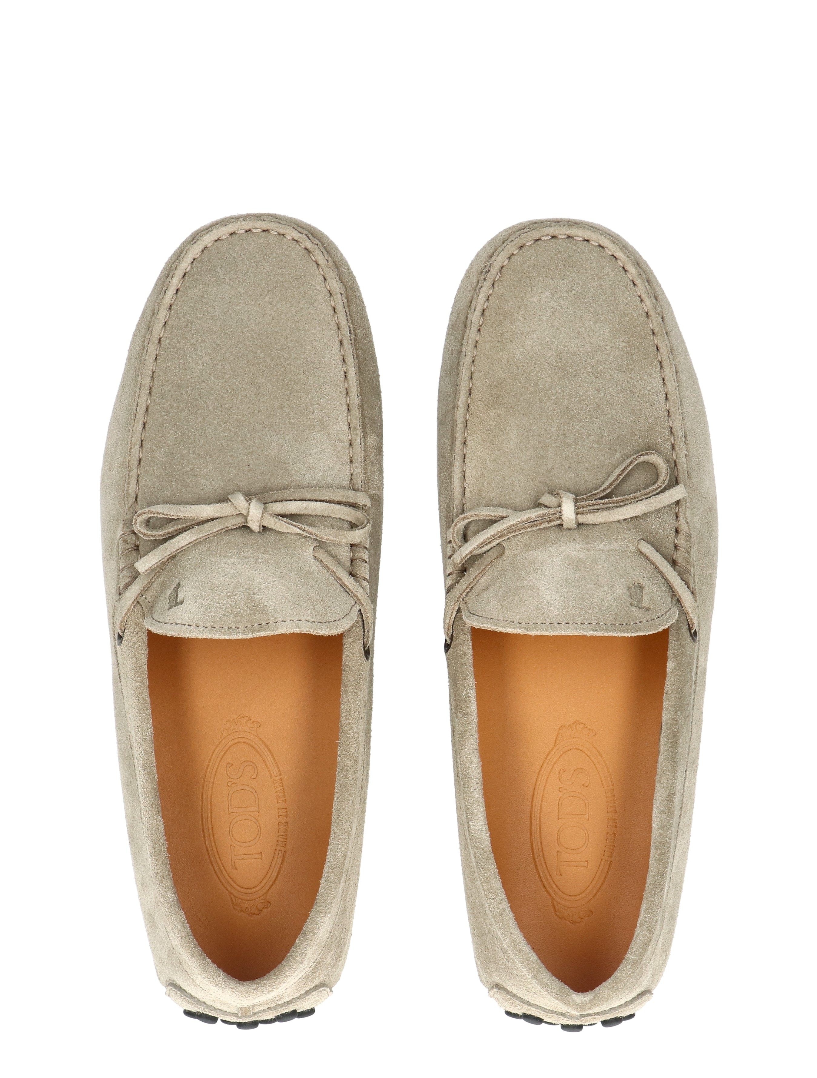Tods - Gommino in Suede C405 Beige - Heren - Loafers - 49665_77_8