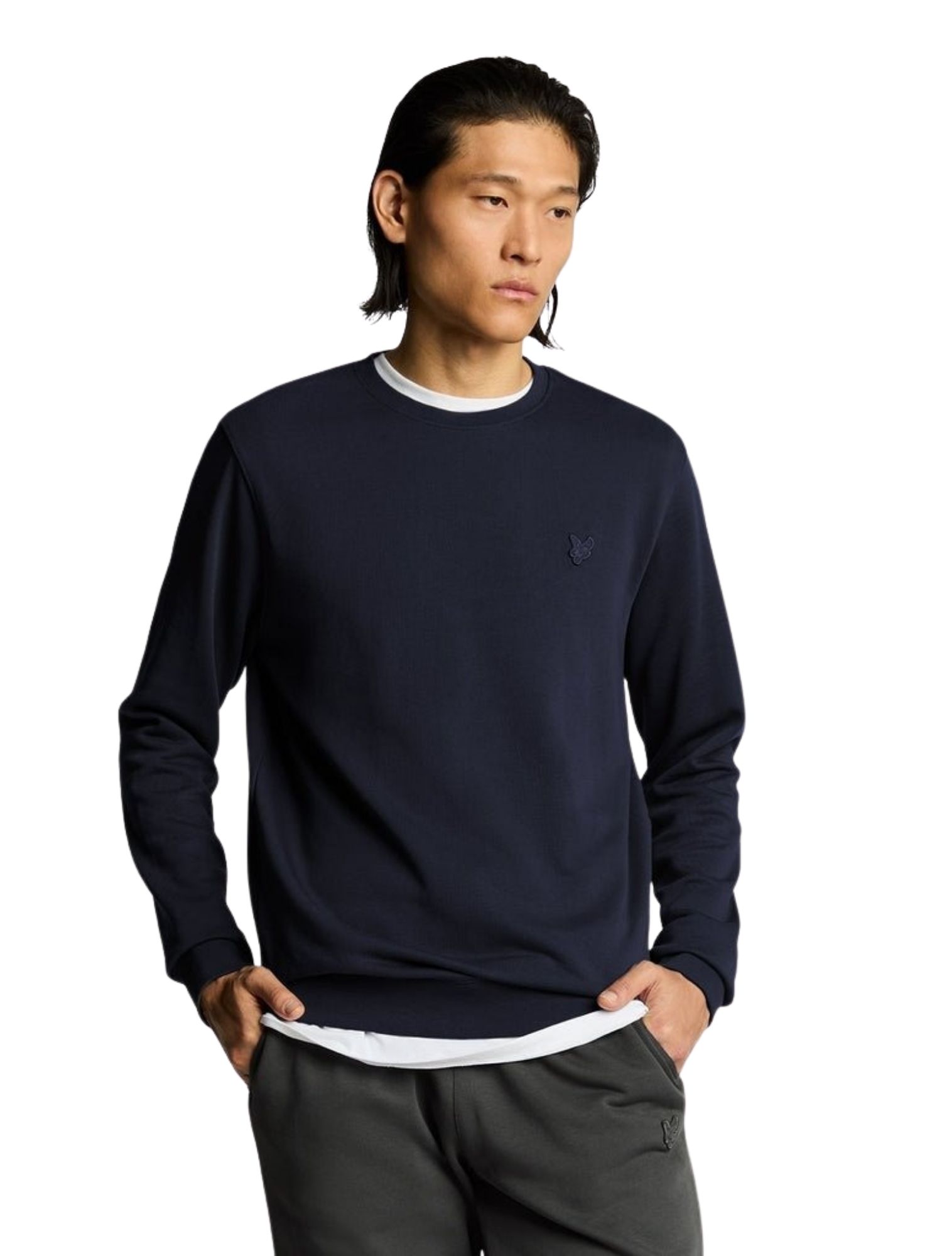 Lyle and Scott - Crew Neck Sweat Dark Navy - Heren - Truien & Sweaters - 48543_33_2