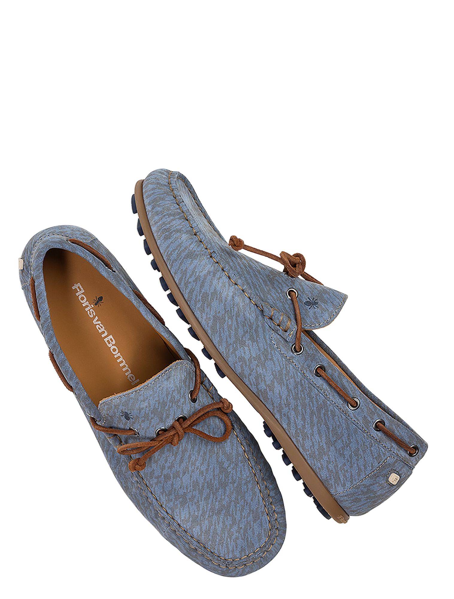 Floris van Bommel - De Drijver 40031 01.11 Light Blue H-Wijdte - Heren - Bootschoenen - 51467_03_3