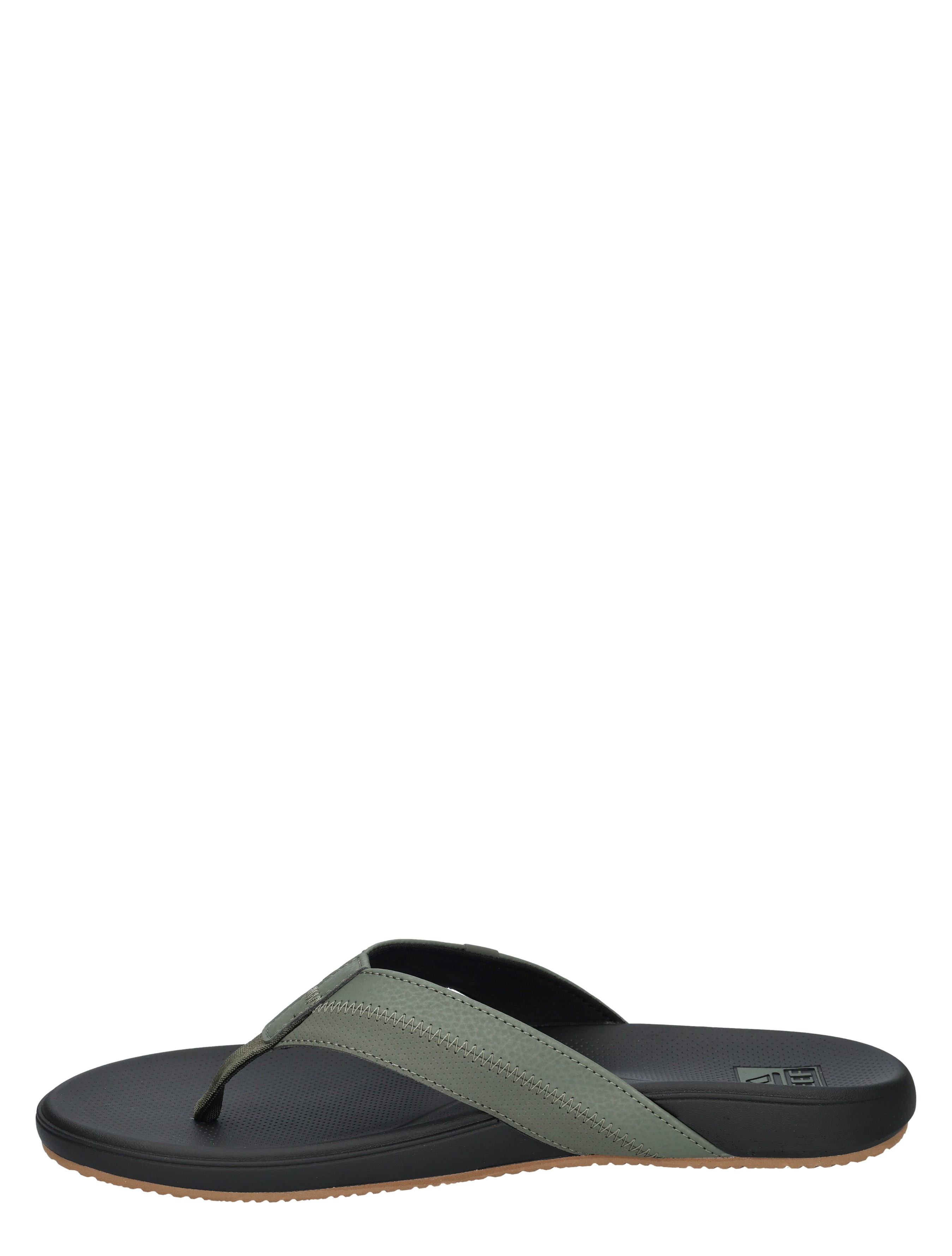 slippers, flip-flops, thong sandal, foam sole, three-stripe strap