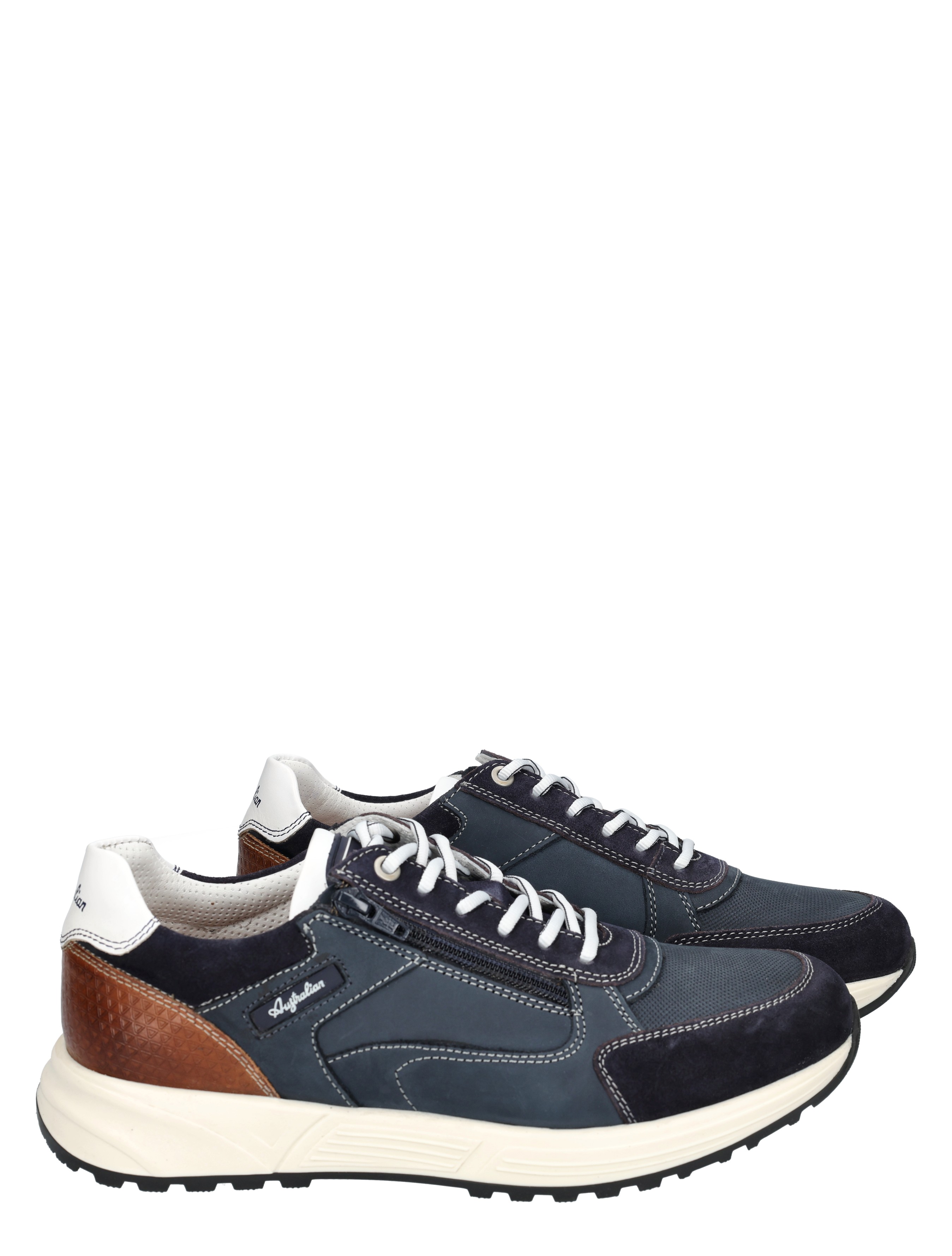 Australian - Discover 15.1686.01.SKV Blue Tan White - Heren - Veterschoenen - Casual Veterschoenen - 50778_33_6