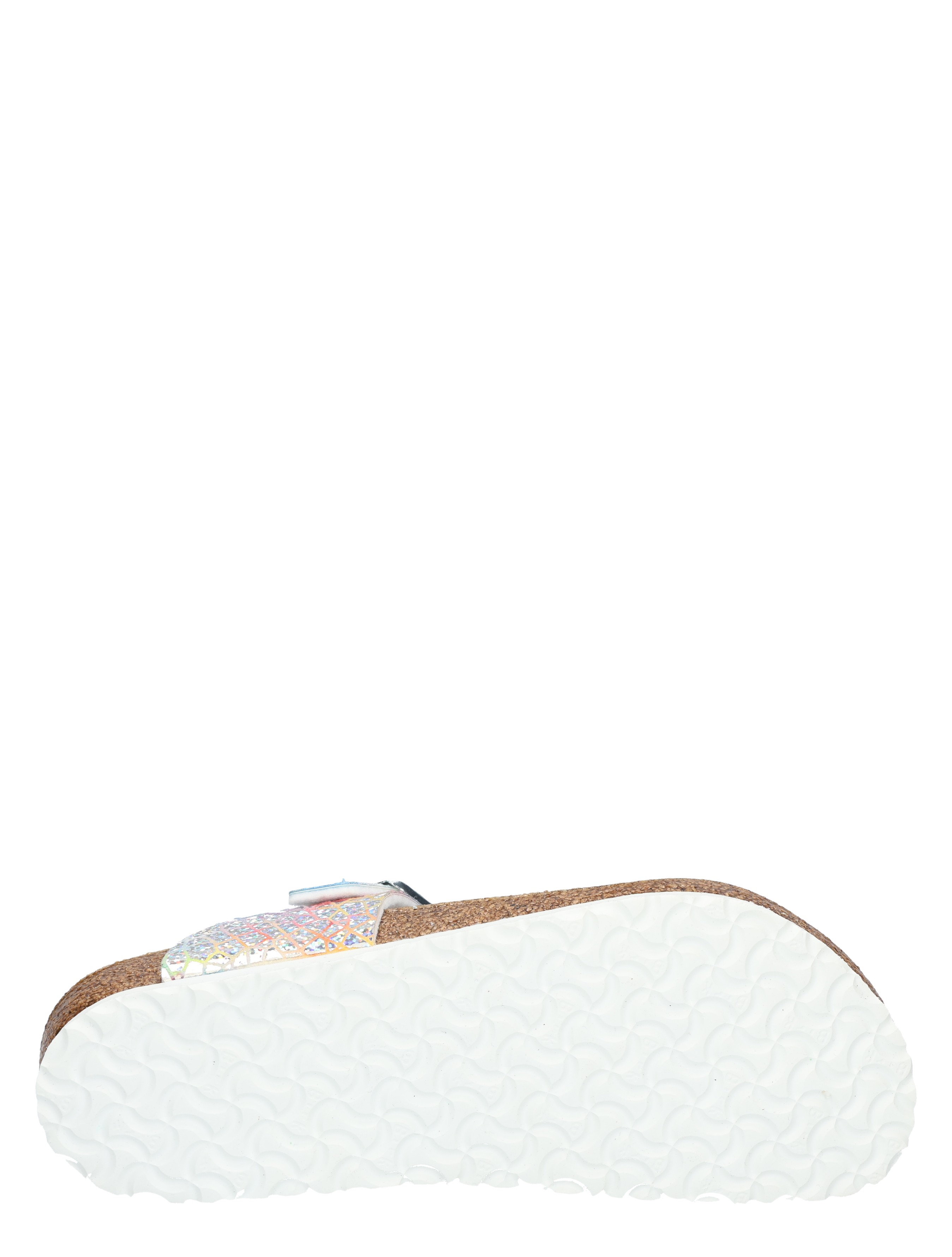 Birkenstock - Gizeh Kids Flasy Silver Birko-Flor Narrow - Meisjes - Sandalen - 49612_54_7