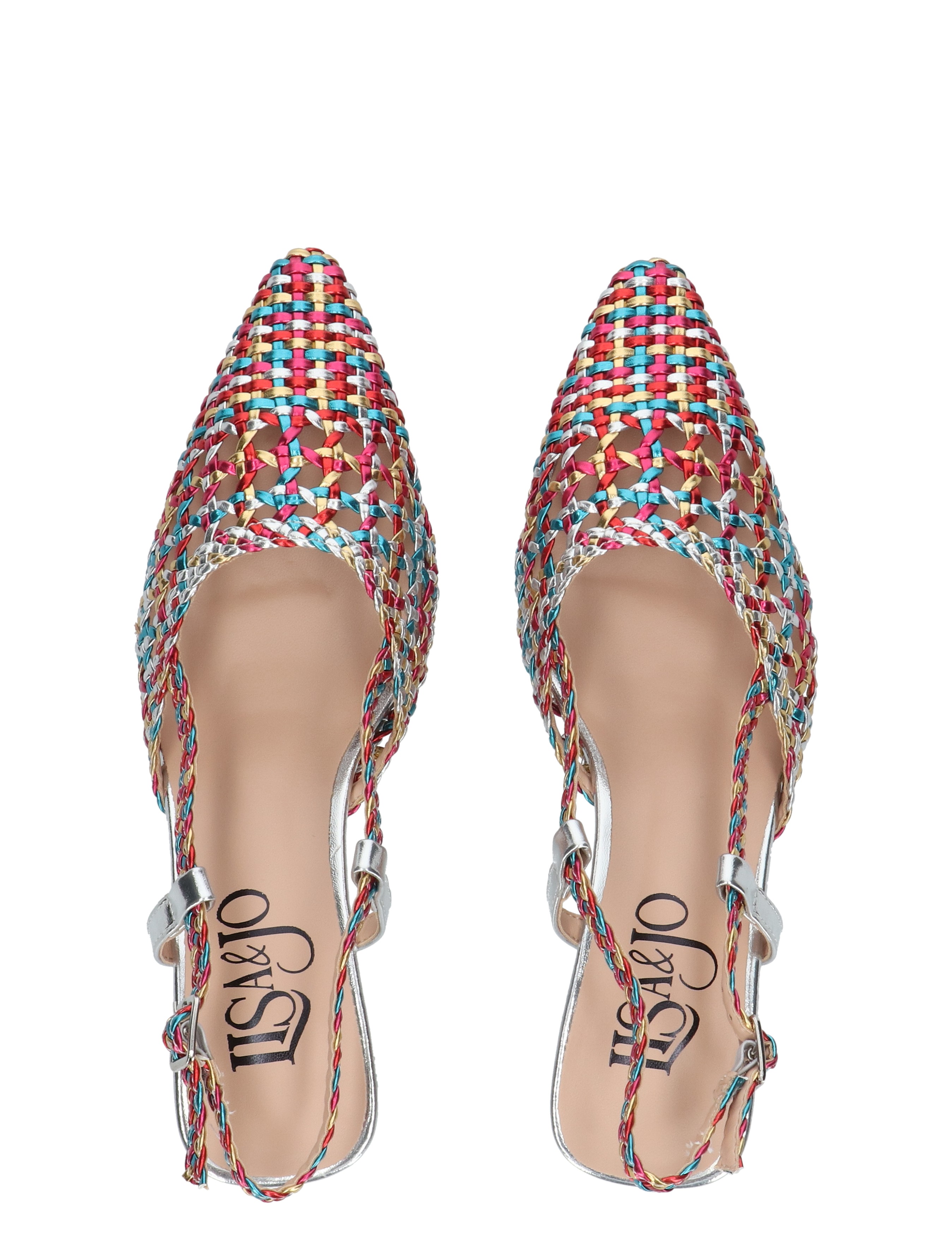 Lisa & Jo - Waqi 2616401 Green Multi - Dames - Slingbacks - 50215_59_7