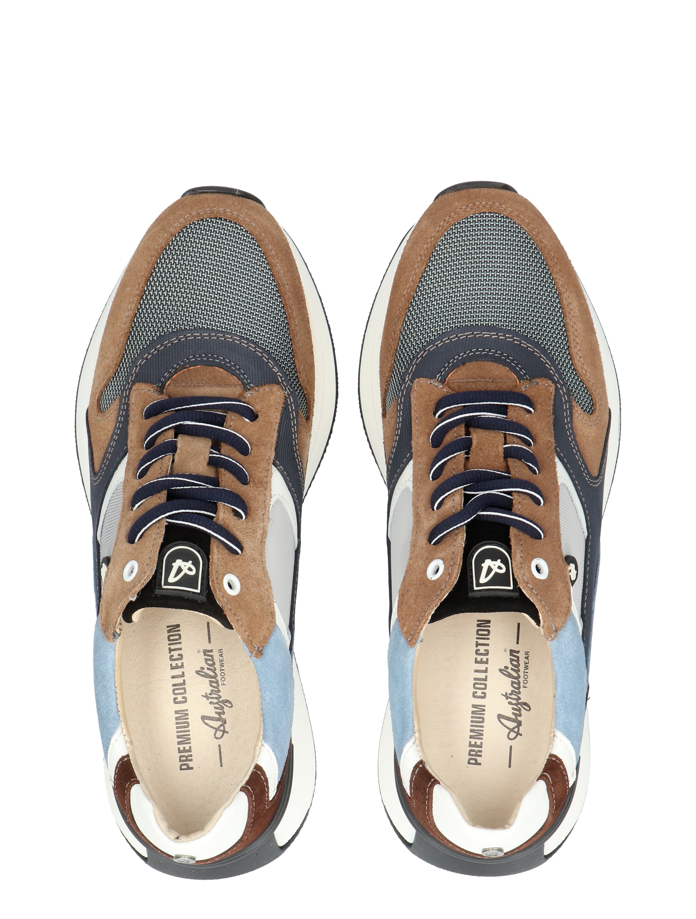 Australian - Kyoto Grey Taupe Blue - Heren - Veterschoenen - Casual Veterschoenen - 48944_23_7