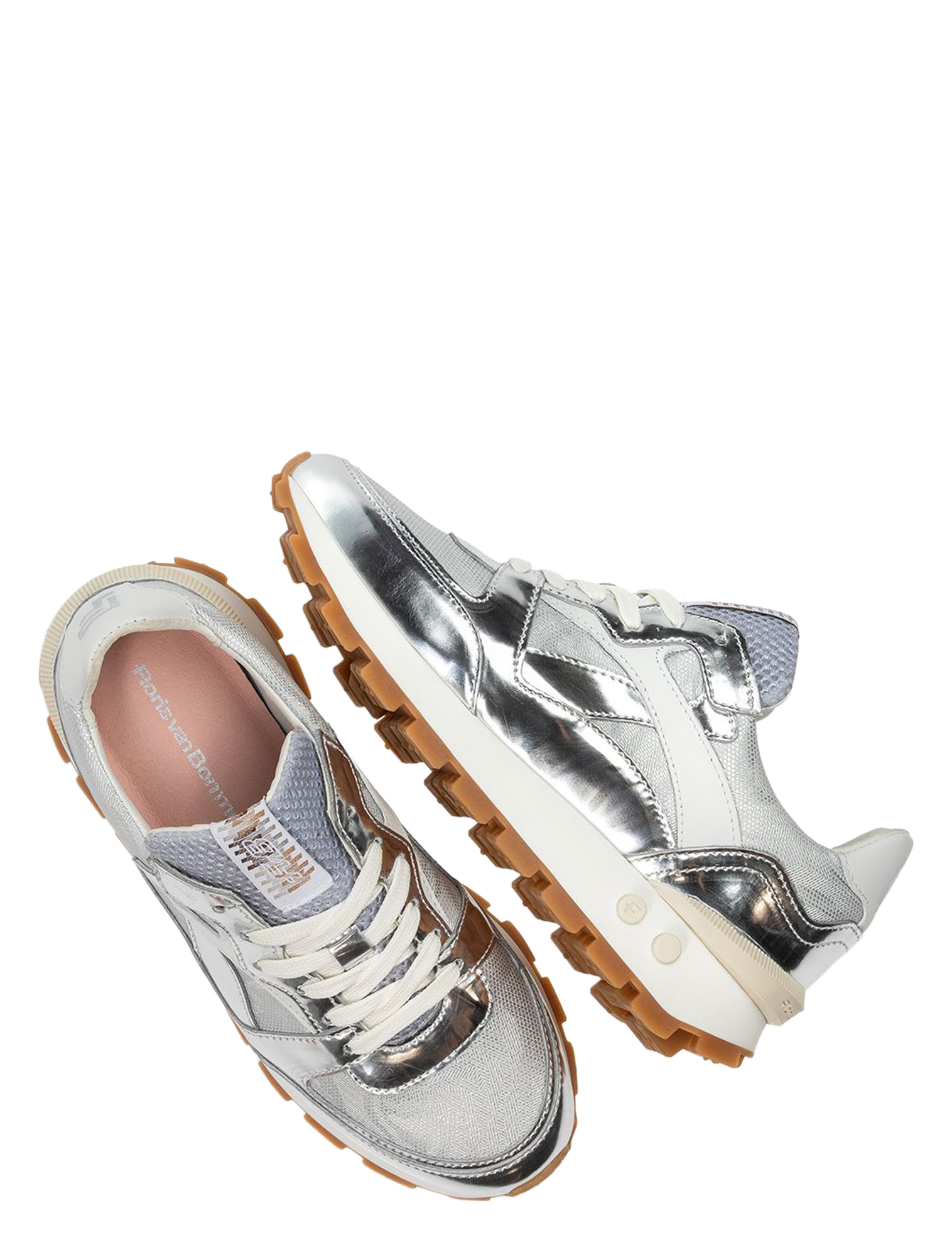 Floris van Bommel - Blokki 10157 07.02 Silver - Sneakers - Dames - Lage Sneakers - 51485_54_3