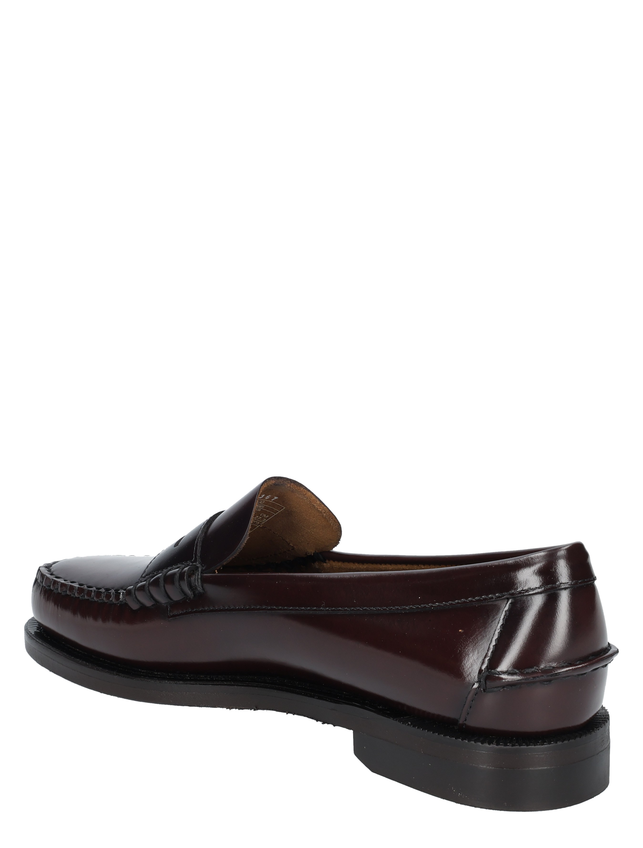 loafer, mocassin, donkerbruin, glanzend, slip-on
