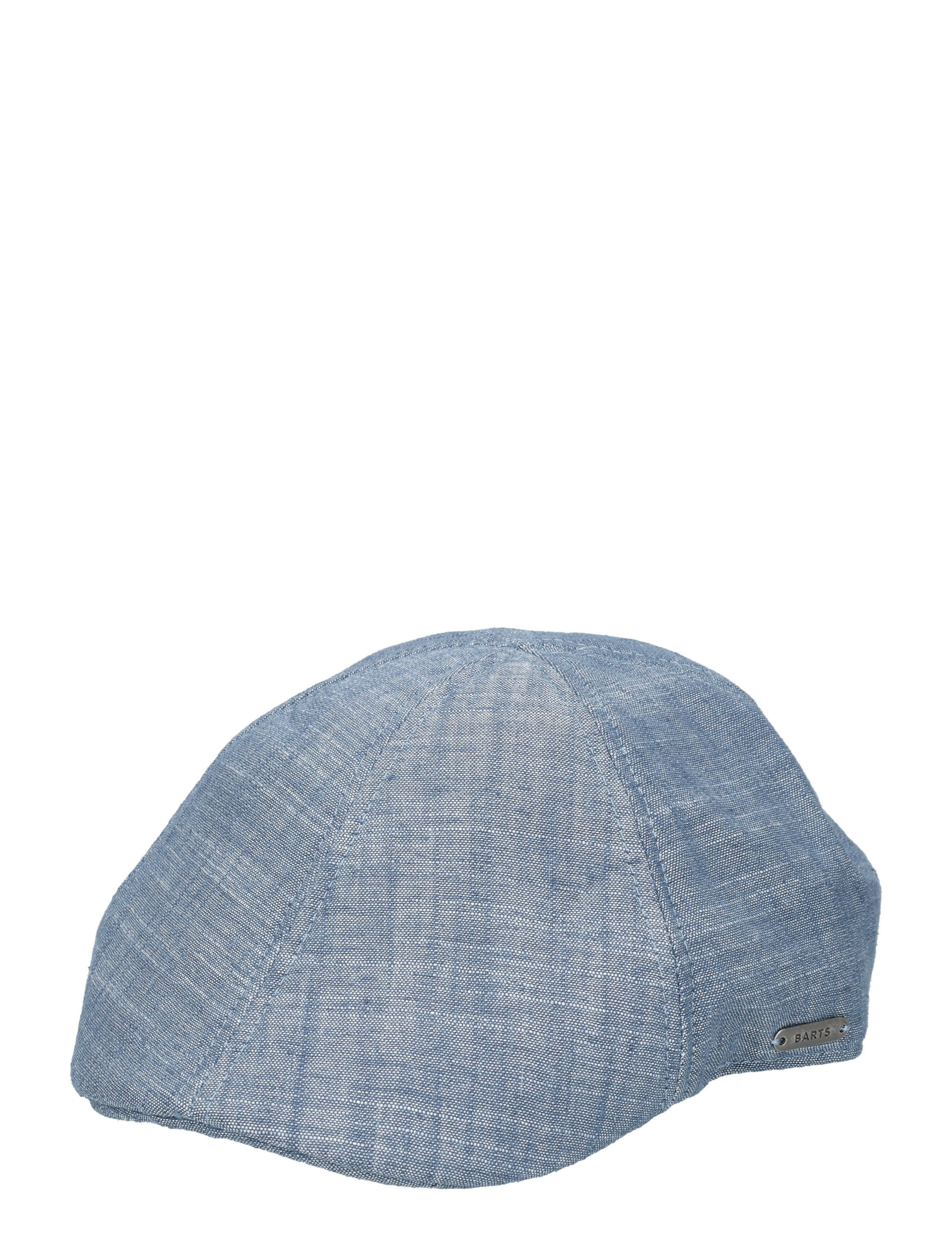 petje, korte, linnen, blauw, casual