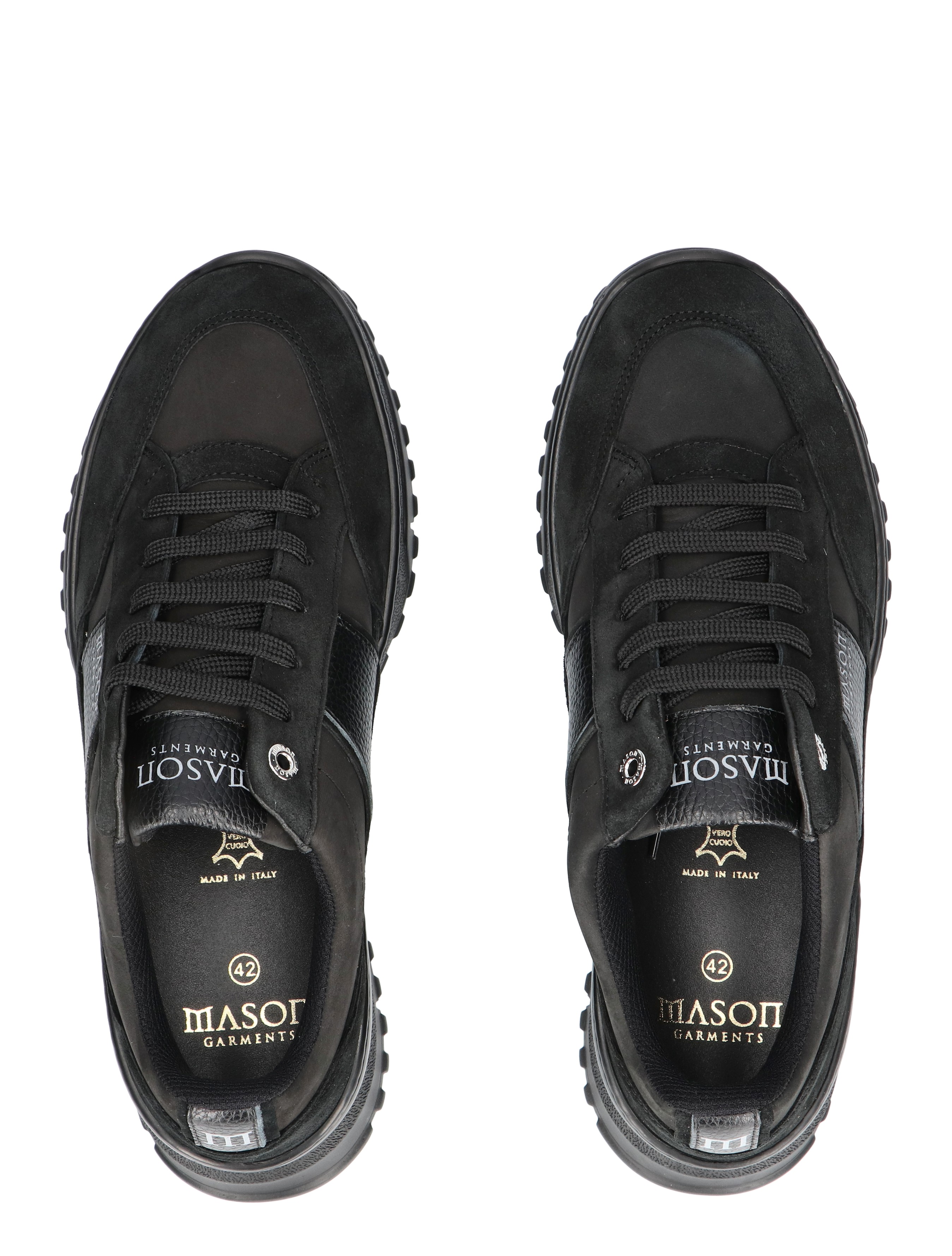 Mason Garments - Tia Runner MG51-35A1 Black Out - Heren - Lage Sneakers - Sneakers - 48430_11_7