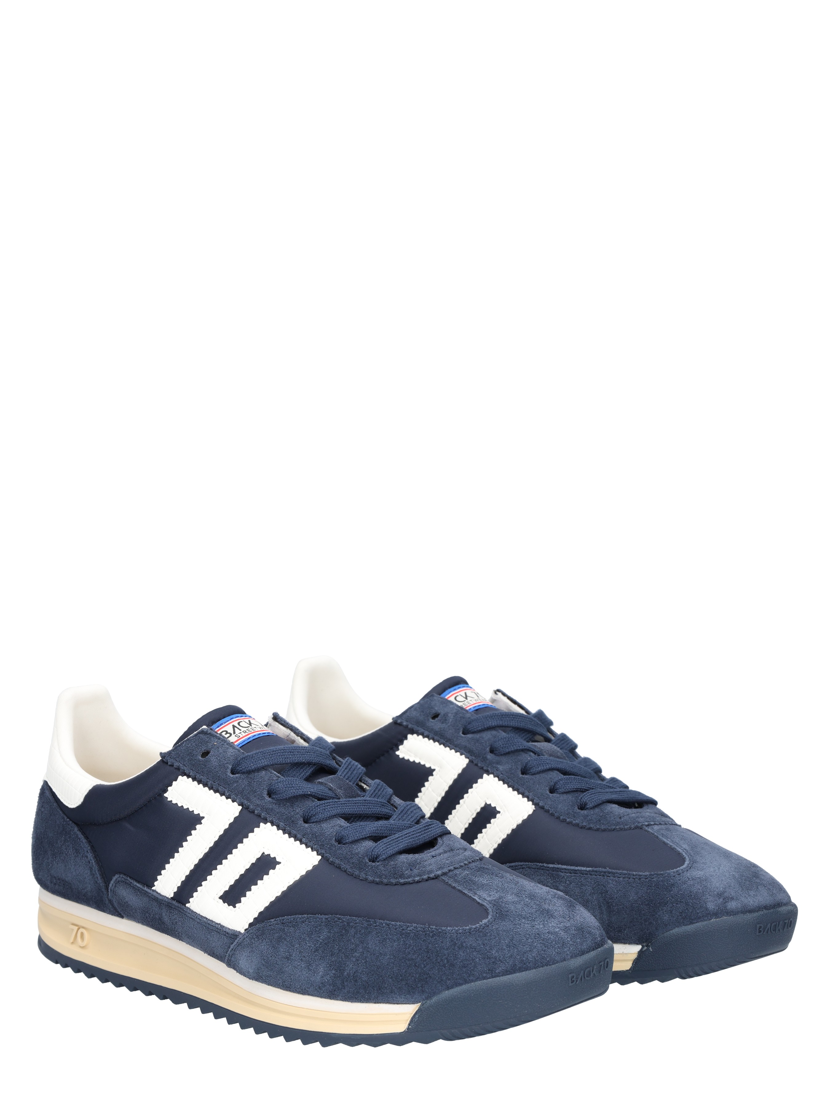 Back 70 - Barkley Jogger FC31 Nylon Sponge Navy Suede N - Heren - Lage Sneakers - Sneakers - 48923_33_5