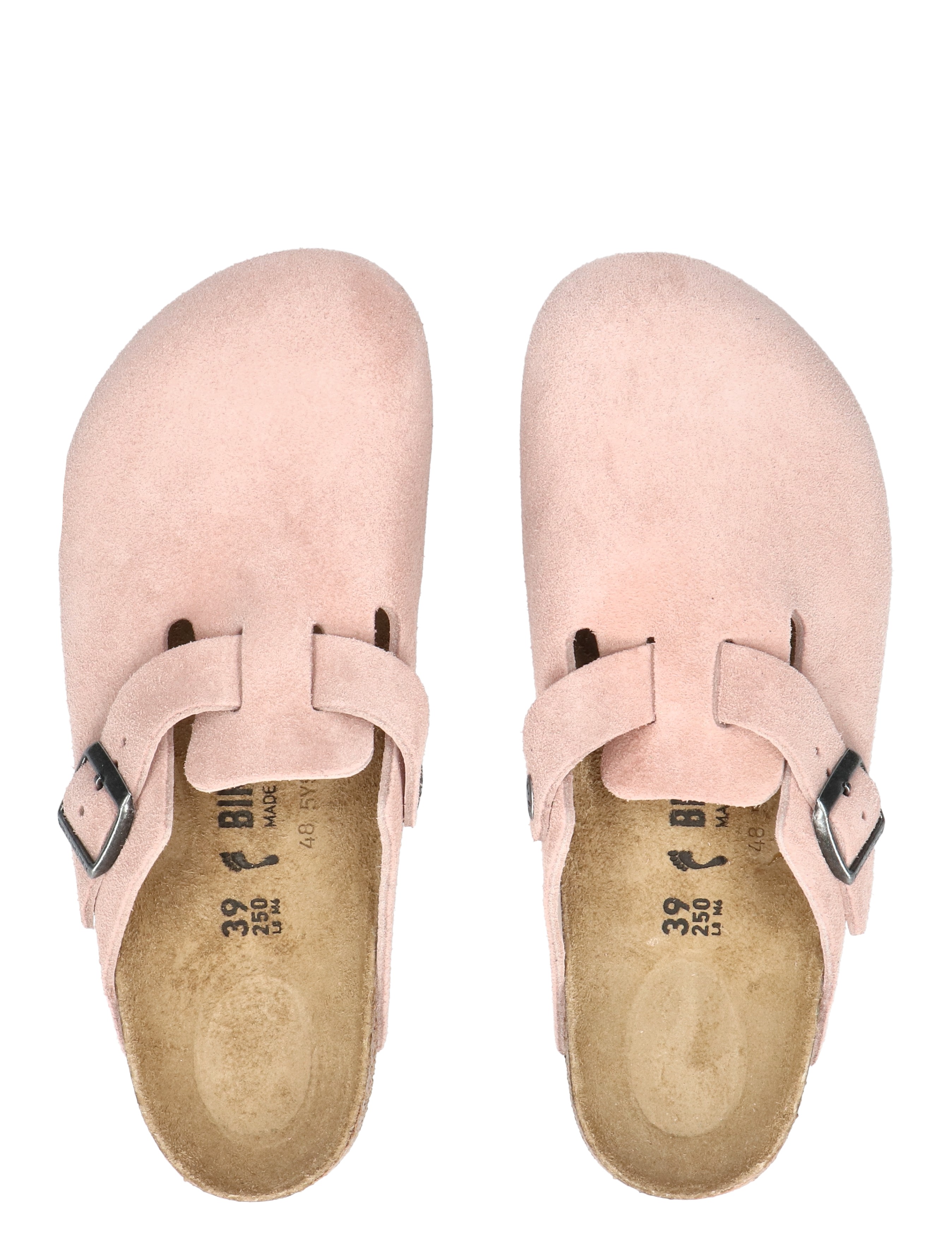 pumps, klompen, sloffen, suede, roze