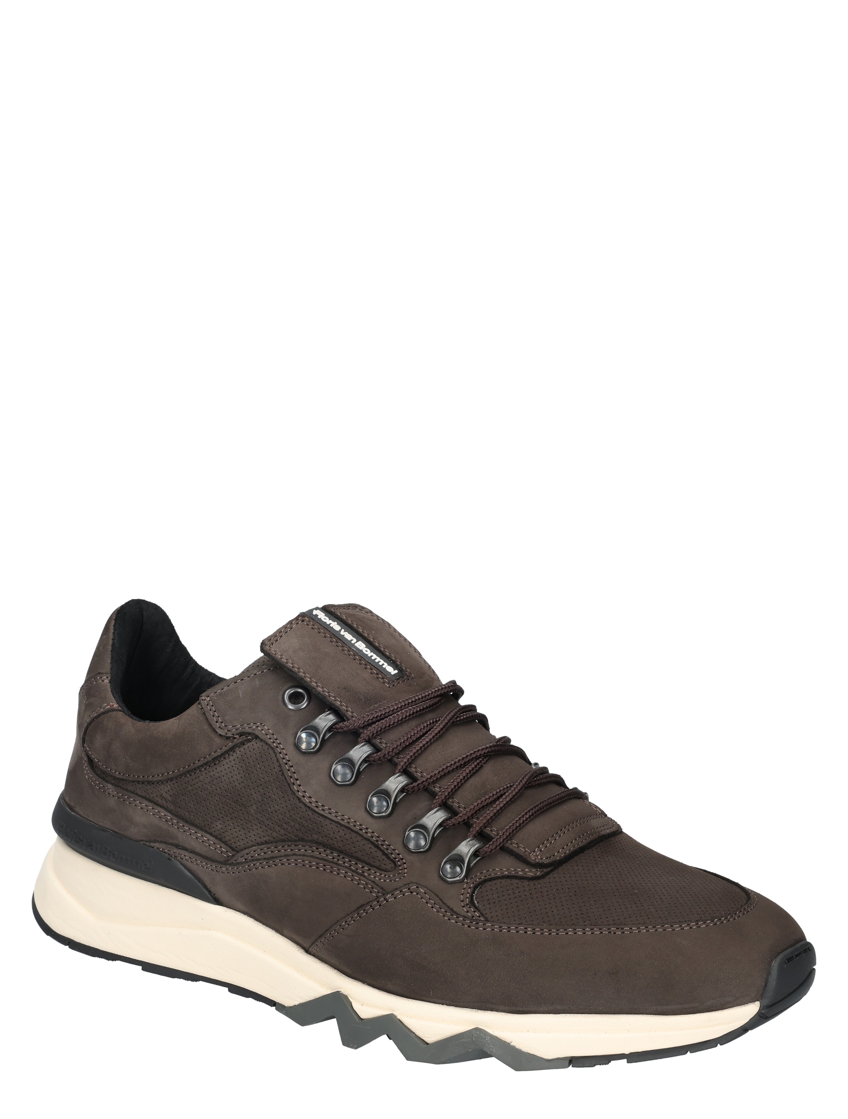 sneaker, bruine, luxe, rugzaam, veterwerk