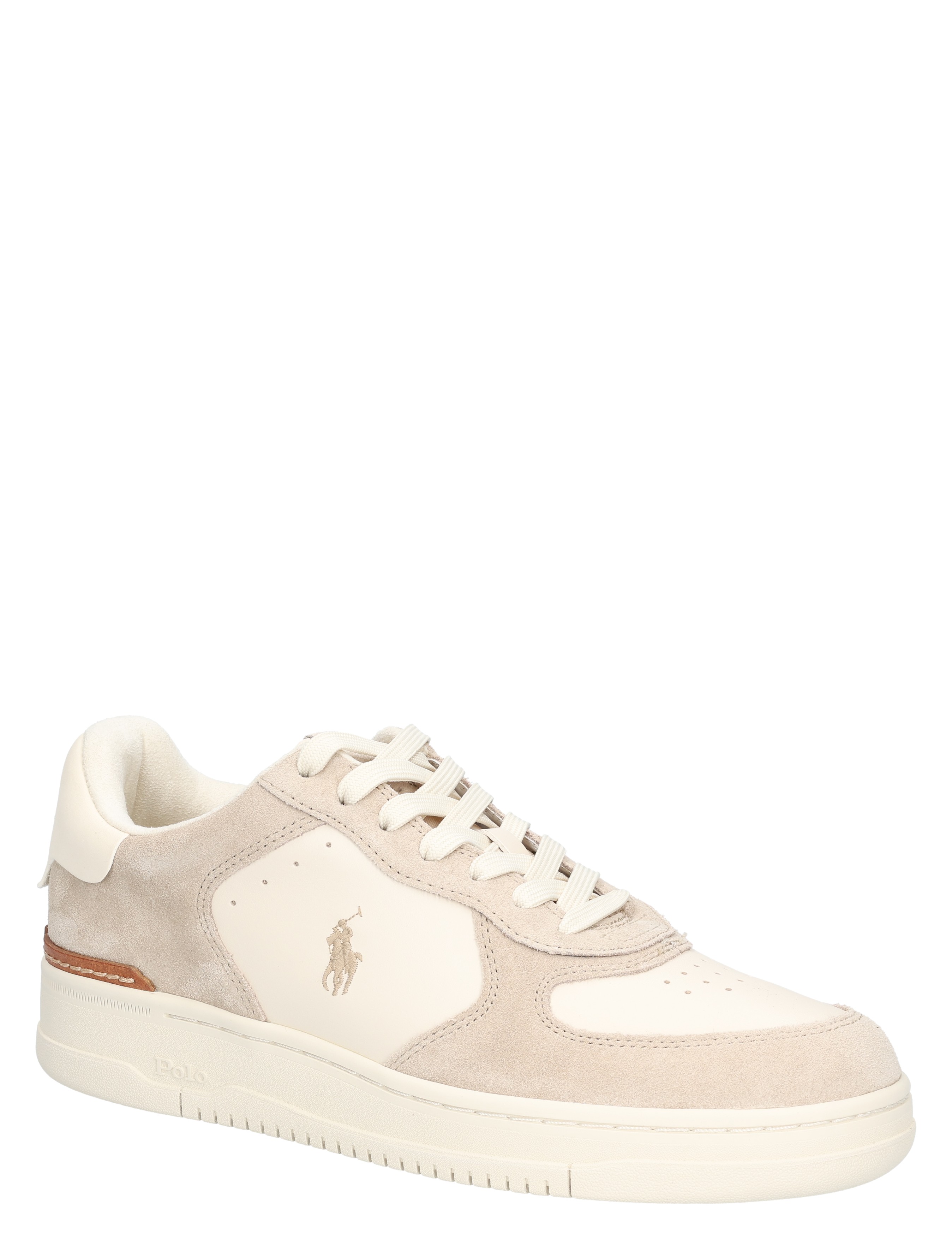 Polo Ralph Lauren - Masters Court Leather Sneaker 002 Milkshake Ecru - Heren - Lage Sneakers - Sneakers - 48413_87_3