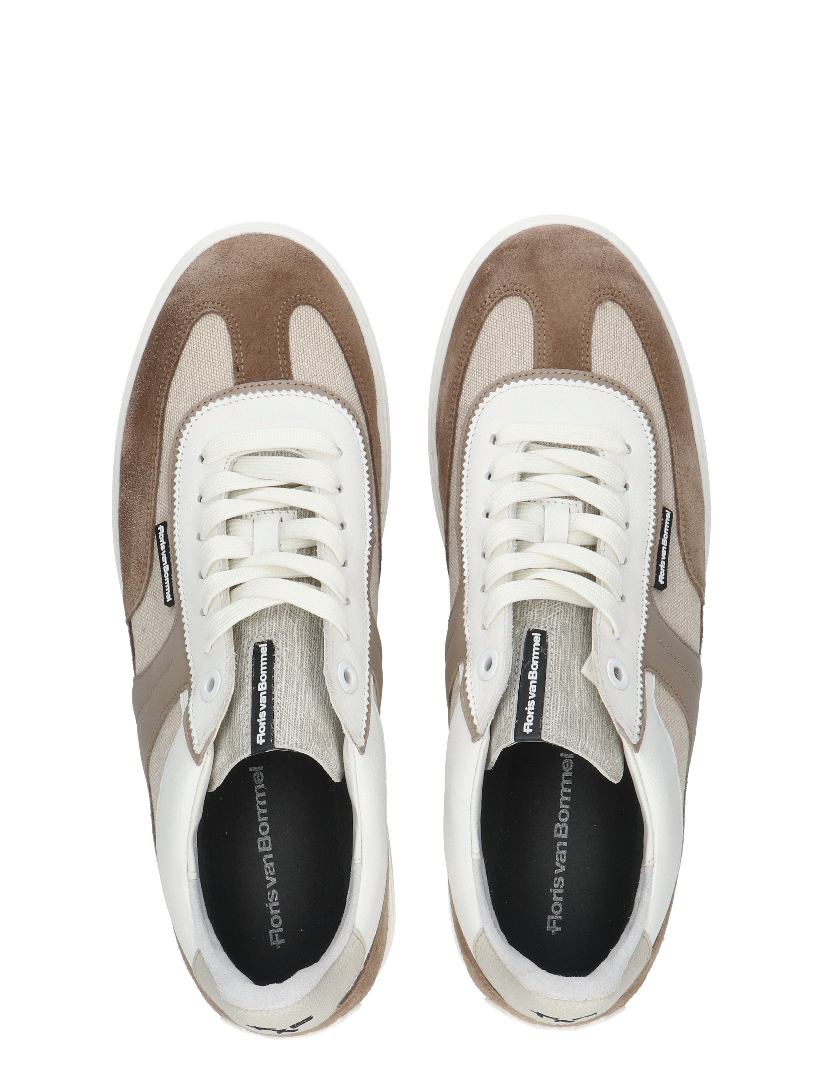 Floris van Bommel - De Kupster 10216 26-01 Naturel G+ Wijdte - Heren - Lage Sneakers - Sneakers - 50657_77_7