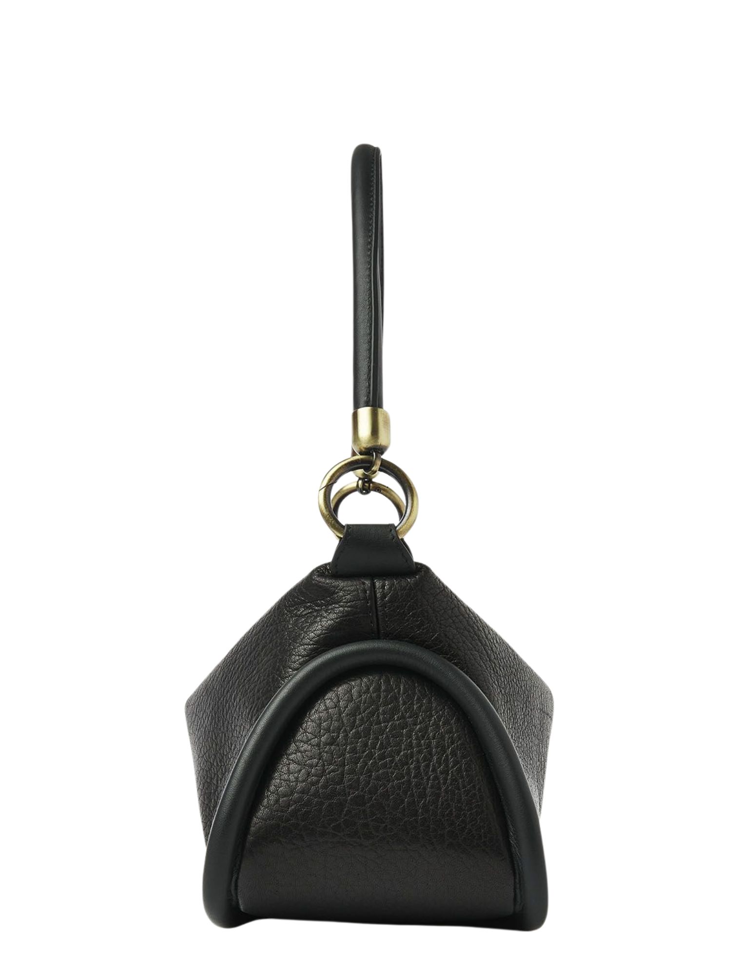 miniature bag, keychain, leather, bronze hardware, handbag accessory