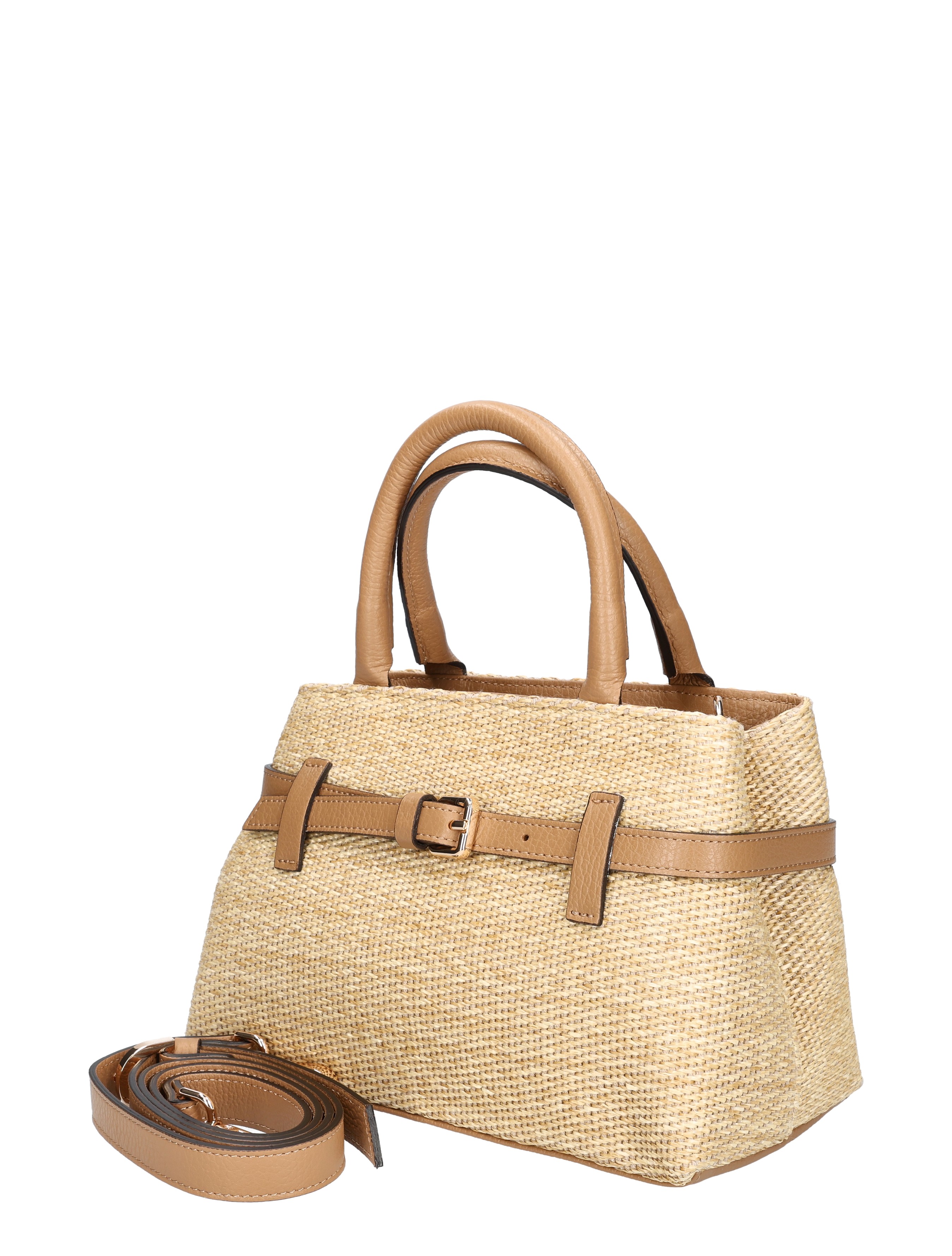 Carol J - 273 Paglia Dollaro Natural Camel - Dames - Schoudertassen - 50701_27_2