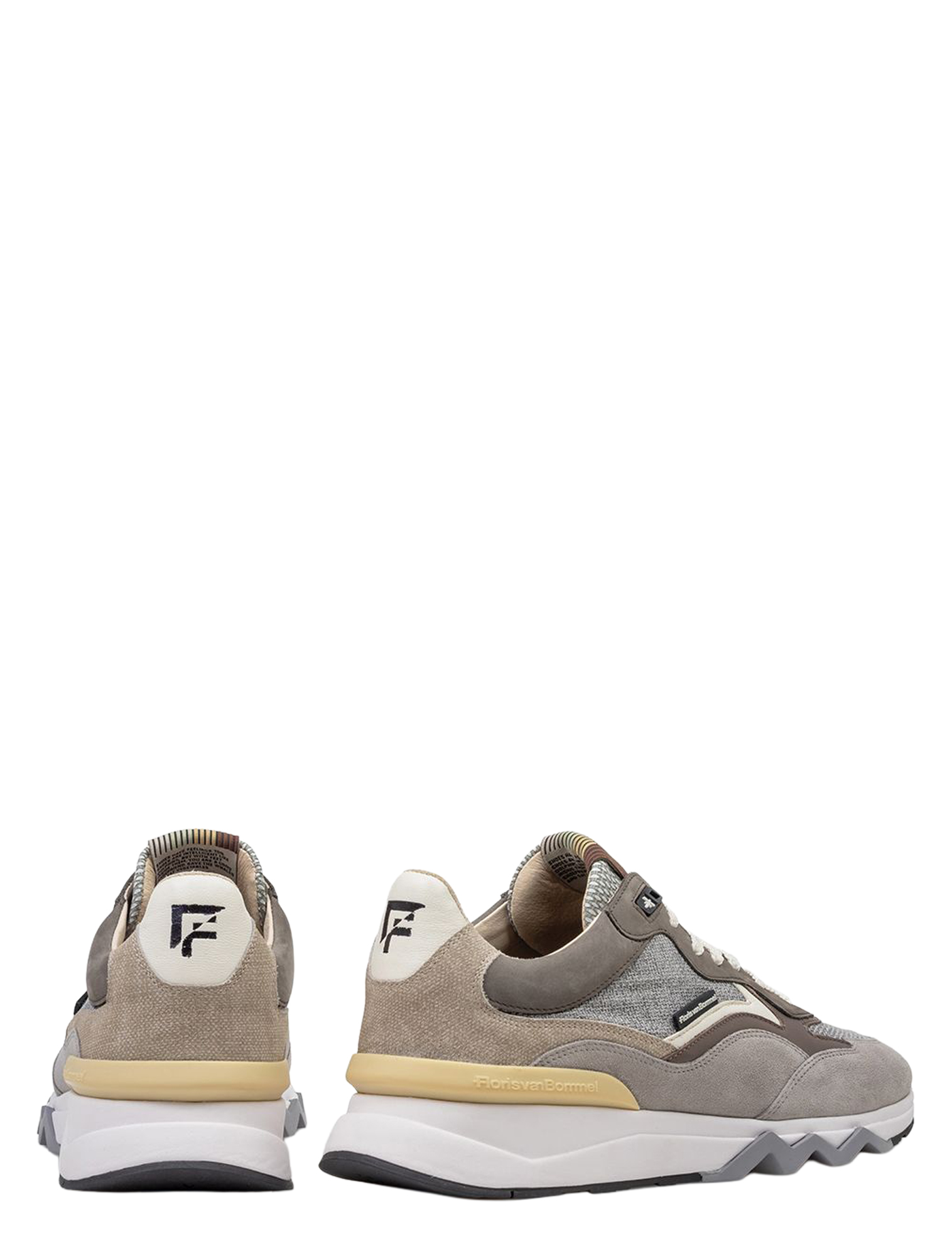 sneakers, grijs, suède, veters, zool