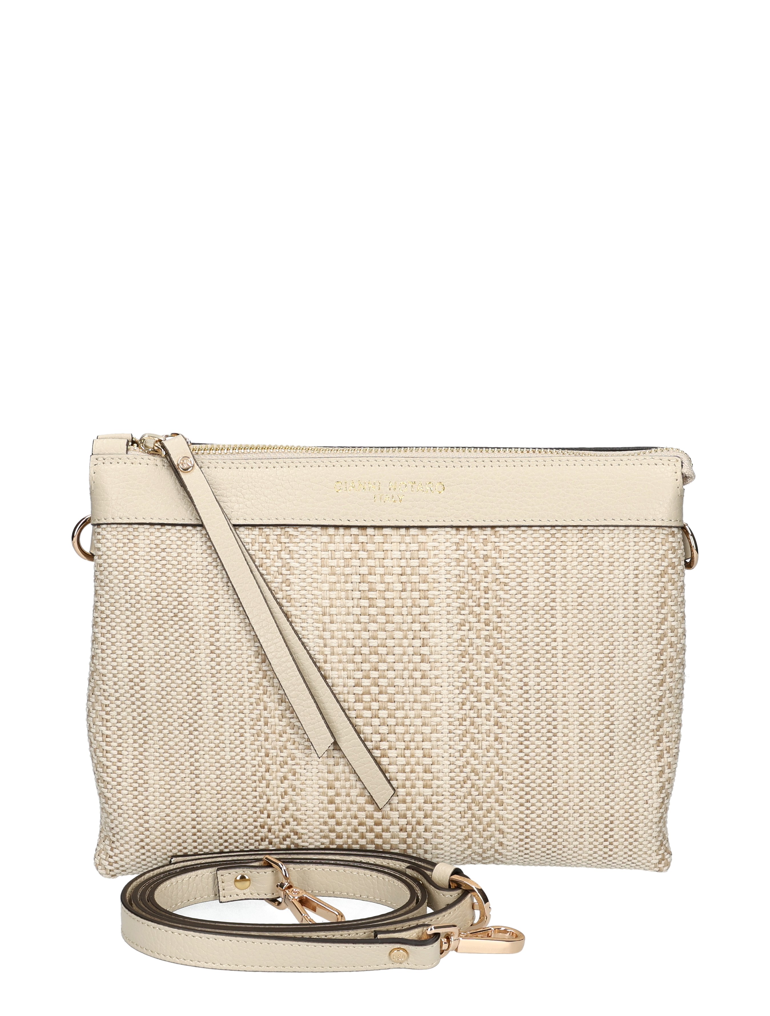 tasje, handtas, crossbody, tas met rits, beige kanten