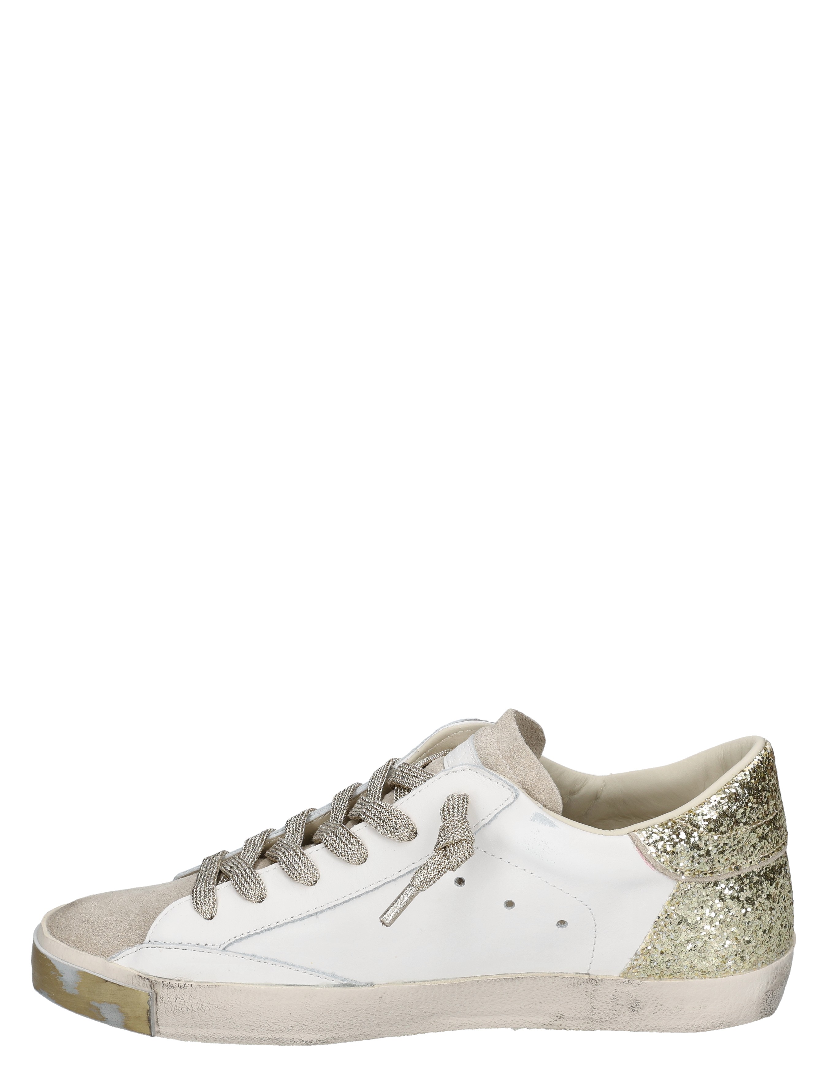 Philippe Model - PRLD PRSX Low Woman VGX2 Veau Glitter Mixage Blanc - Dames - Sneakers - Lage Sneakers - 49966_87_2