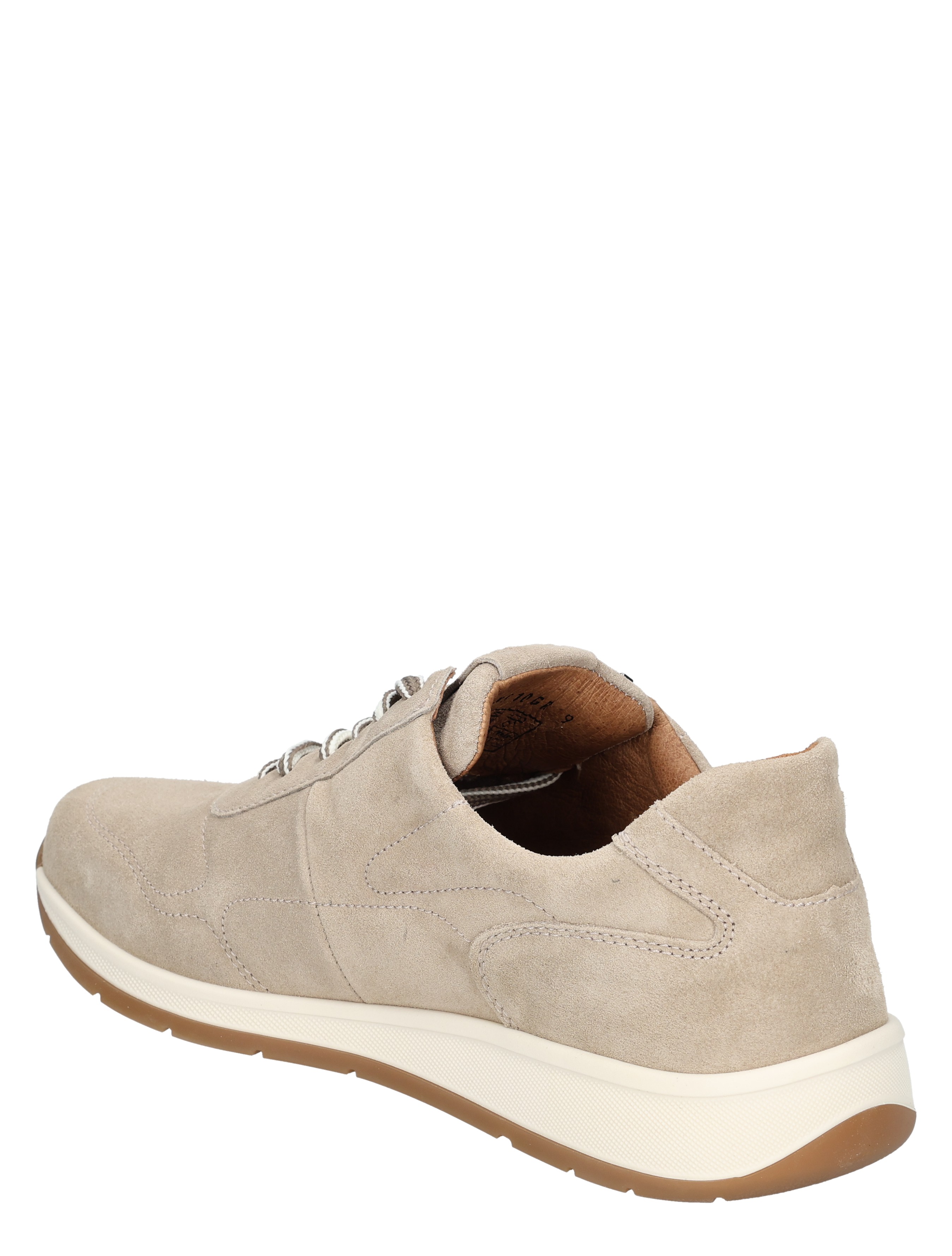 suede, beige, sneaker, veters, laag model