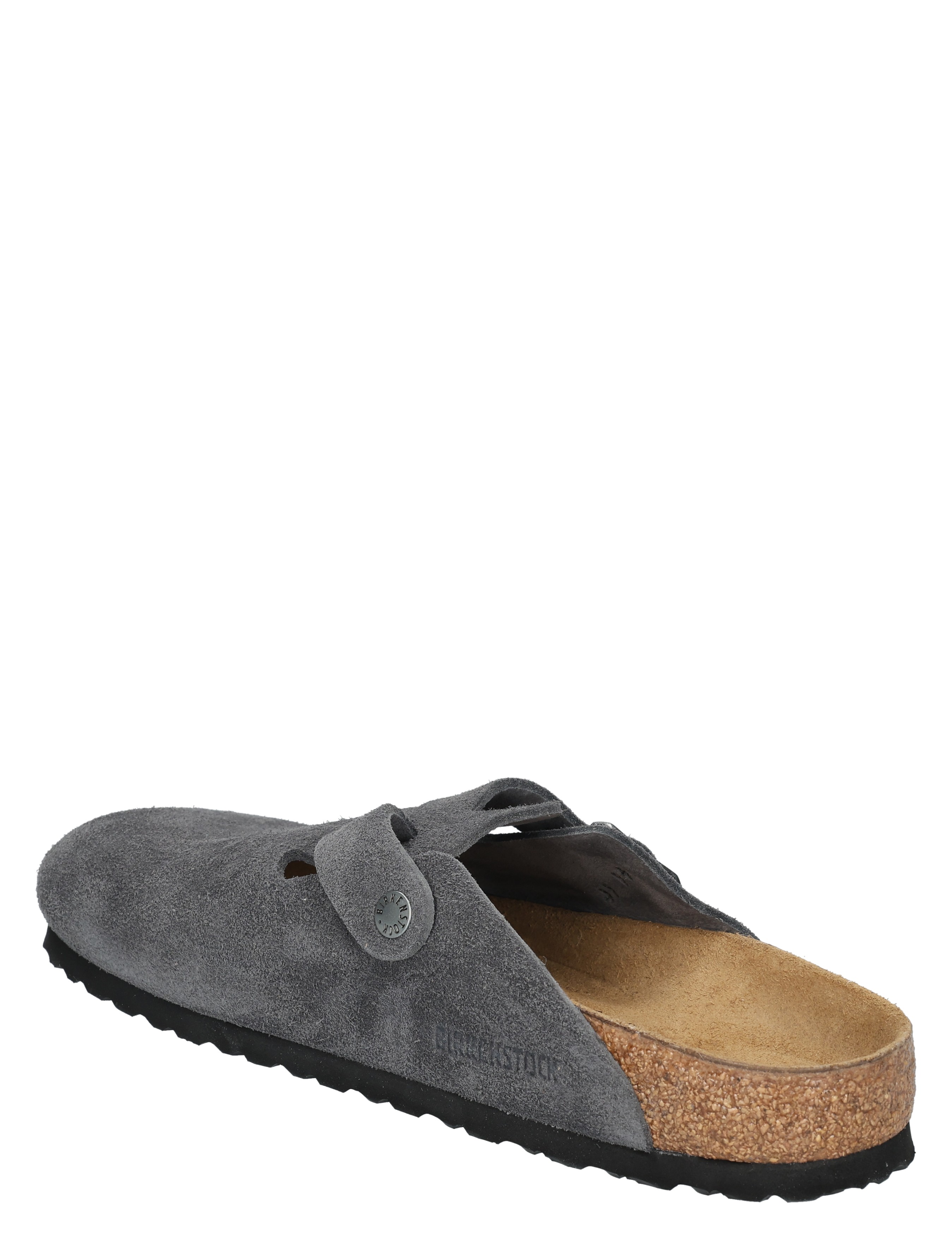 Birkenstock - Boston 1031678 Suede Charcoal - Heren - Muiltjes - 49876_99_4