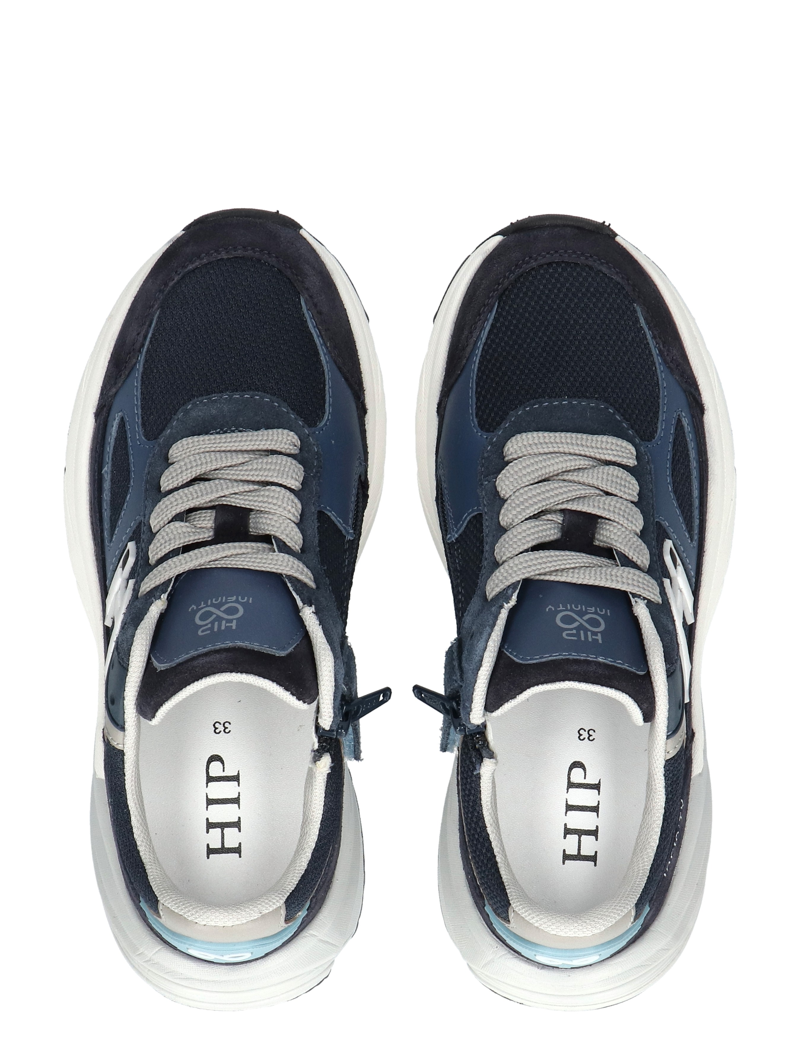 Hip - H1667 Jeans Combi - Jongens - Veterschoenen - 50588_33_7