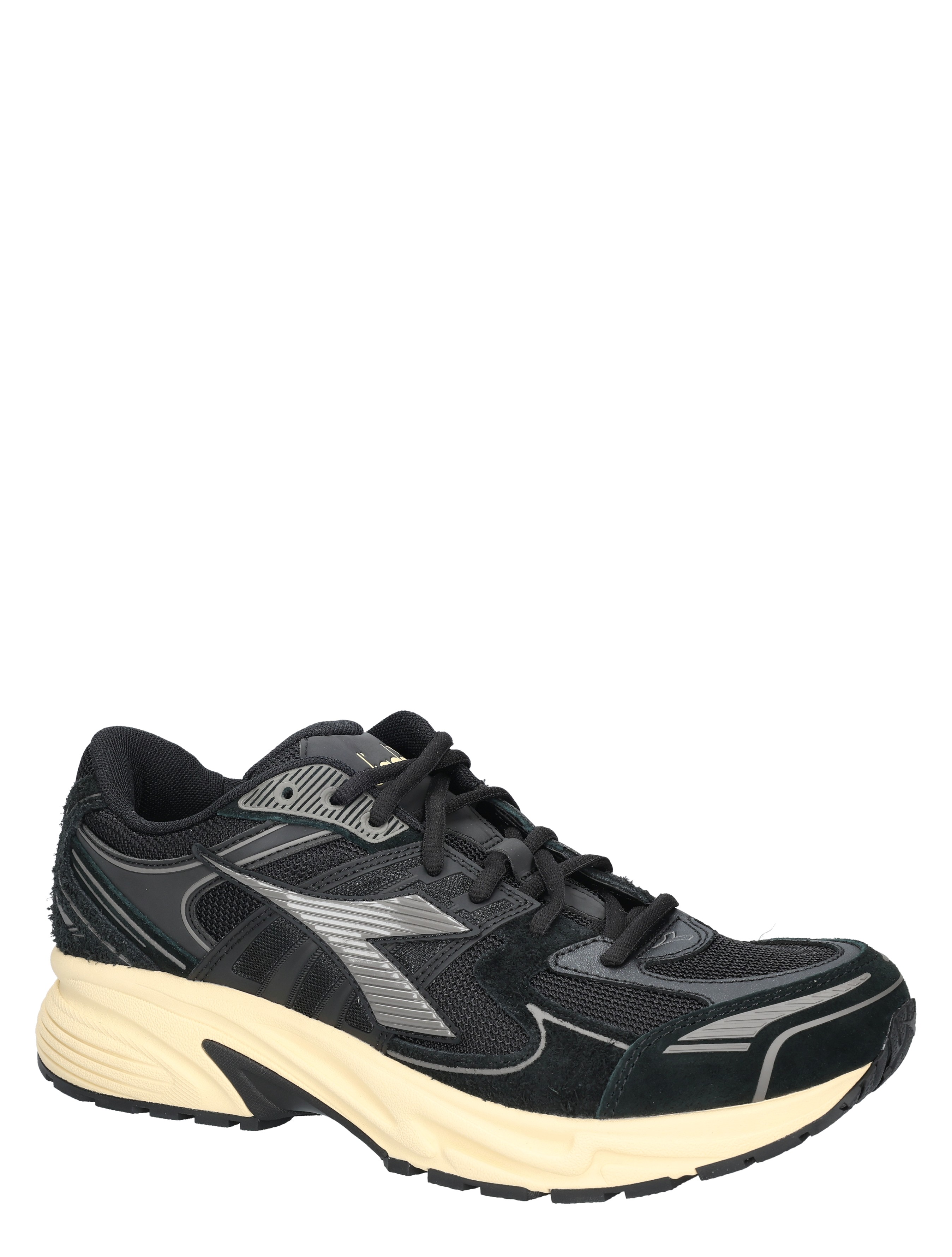 sneaker, zwarte sneaker, walkingschoen, suede, dempingsole