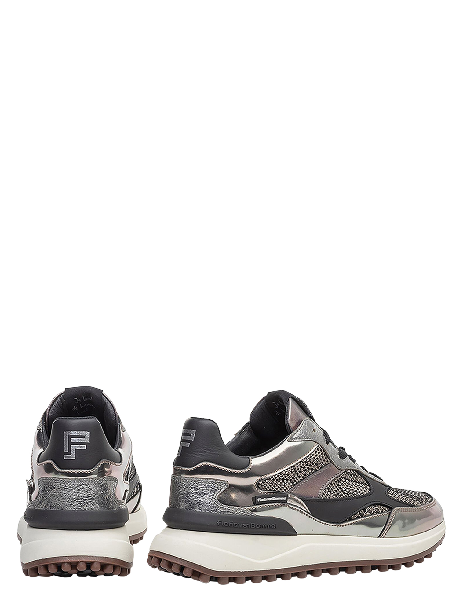 Floris van Bommel - Noppi SFW-10085 41.00 Silver G-Wijdte - Dames - Sneakers - Lage Sneakers - 50091_54_4