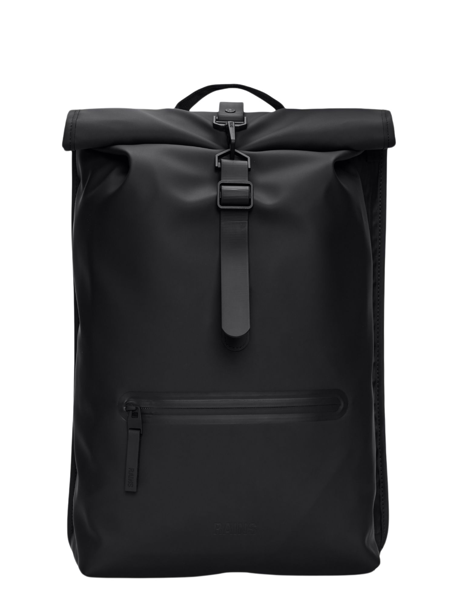 Rains - Rolltop Rucksack Black - Heren - Schoudertassen - 51261_11_1