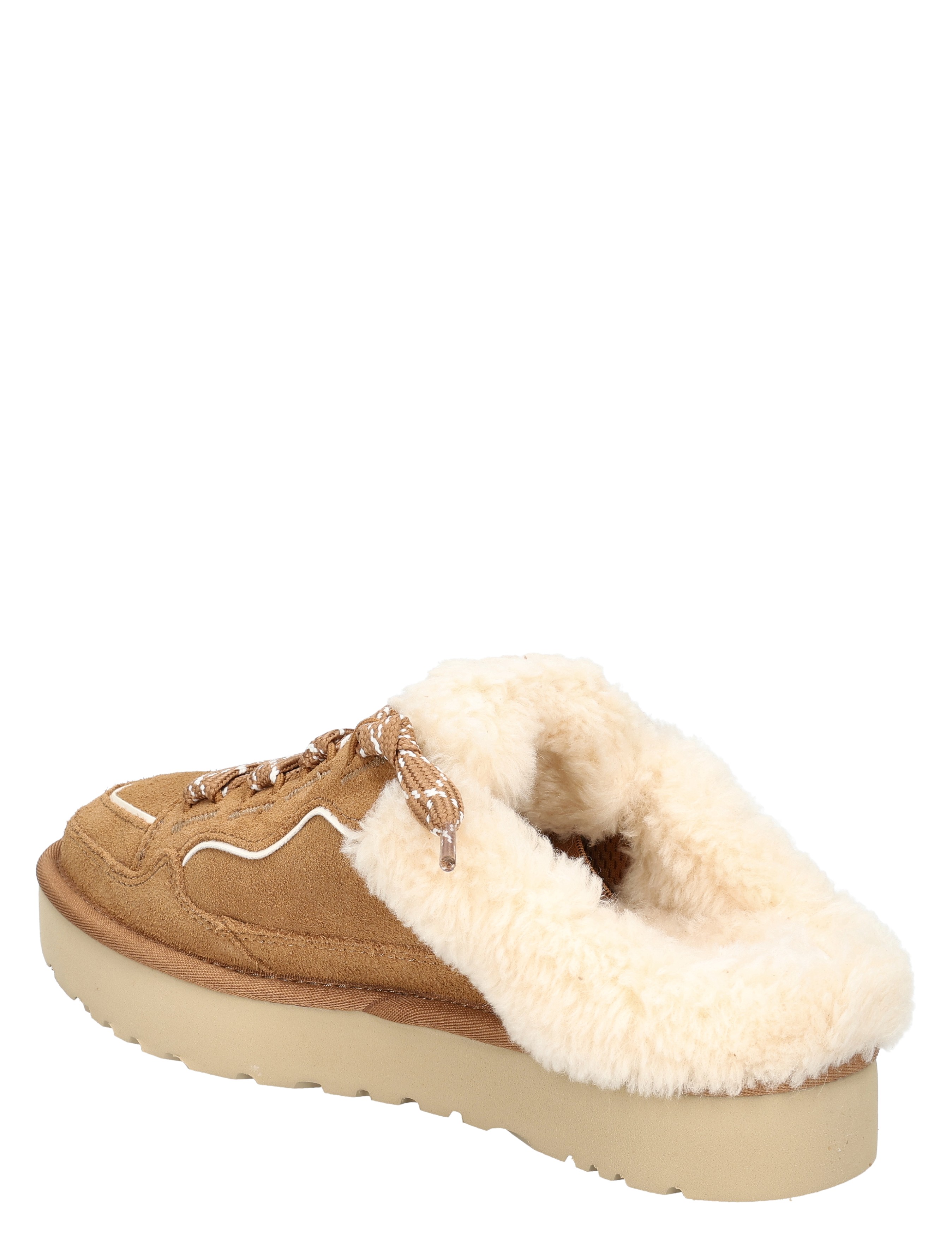 slipper, mocassin, suede, voeringVanVacht, bontvoering
