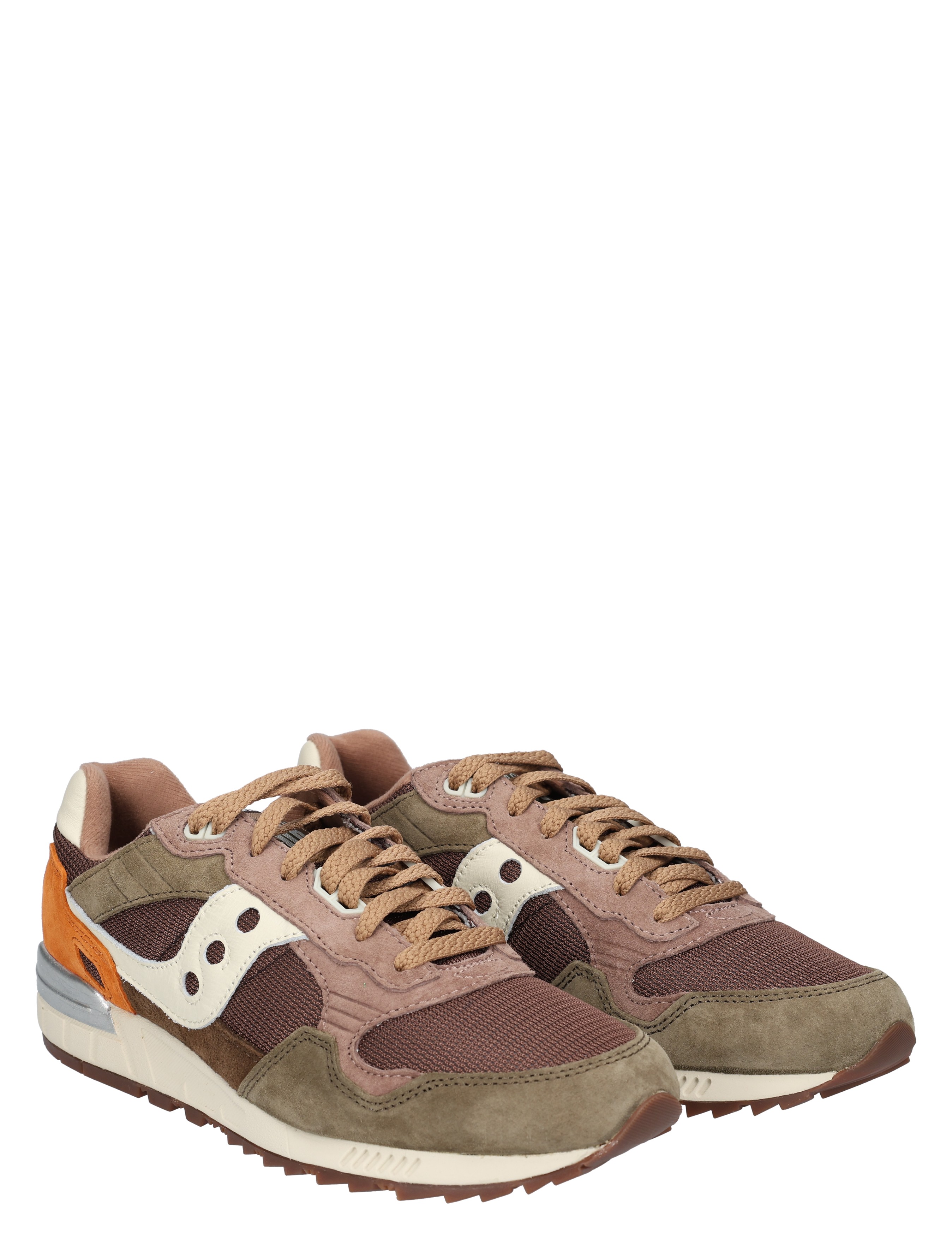 sneakers, mesh, suede, bruin, donkergroen