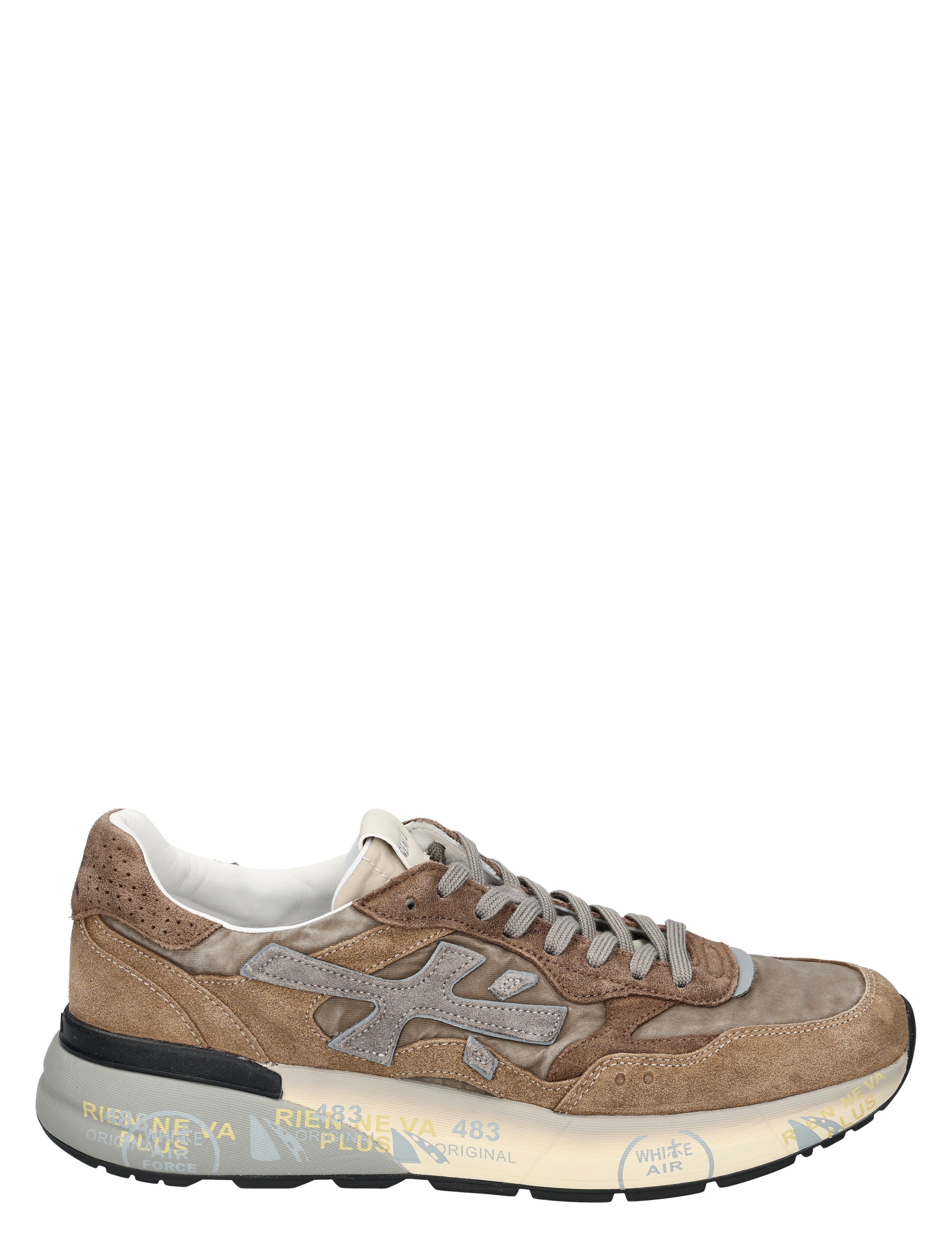 Premiata - Mick Men 8437 Beige Grey - Heren - Lage Sneakers - Sneakers - 51087_79_1
