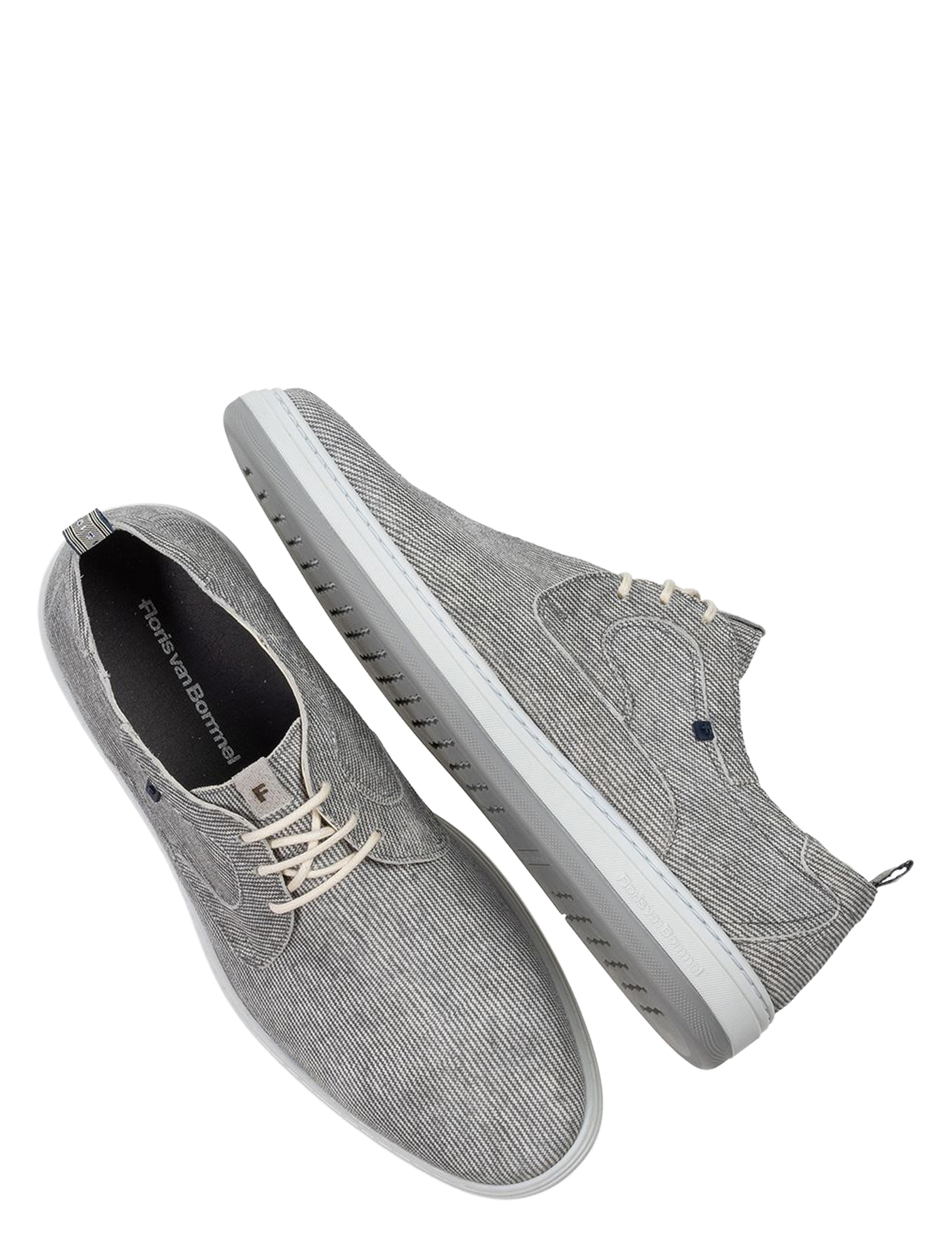 Floris van Bommel - De Dijker 30309 03.10 Grey H-Wijdte - Heren - Veterschoenen - Casual Veterschoenen - 51452_99_3