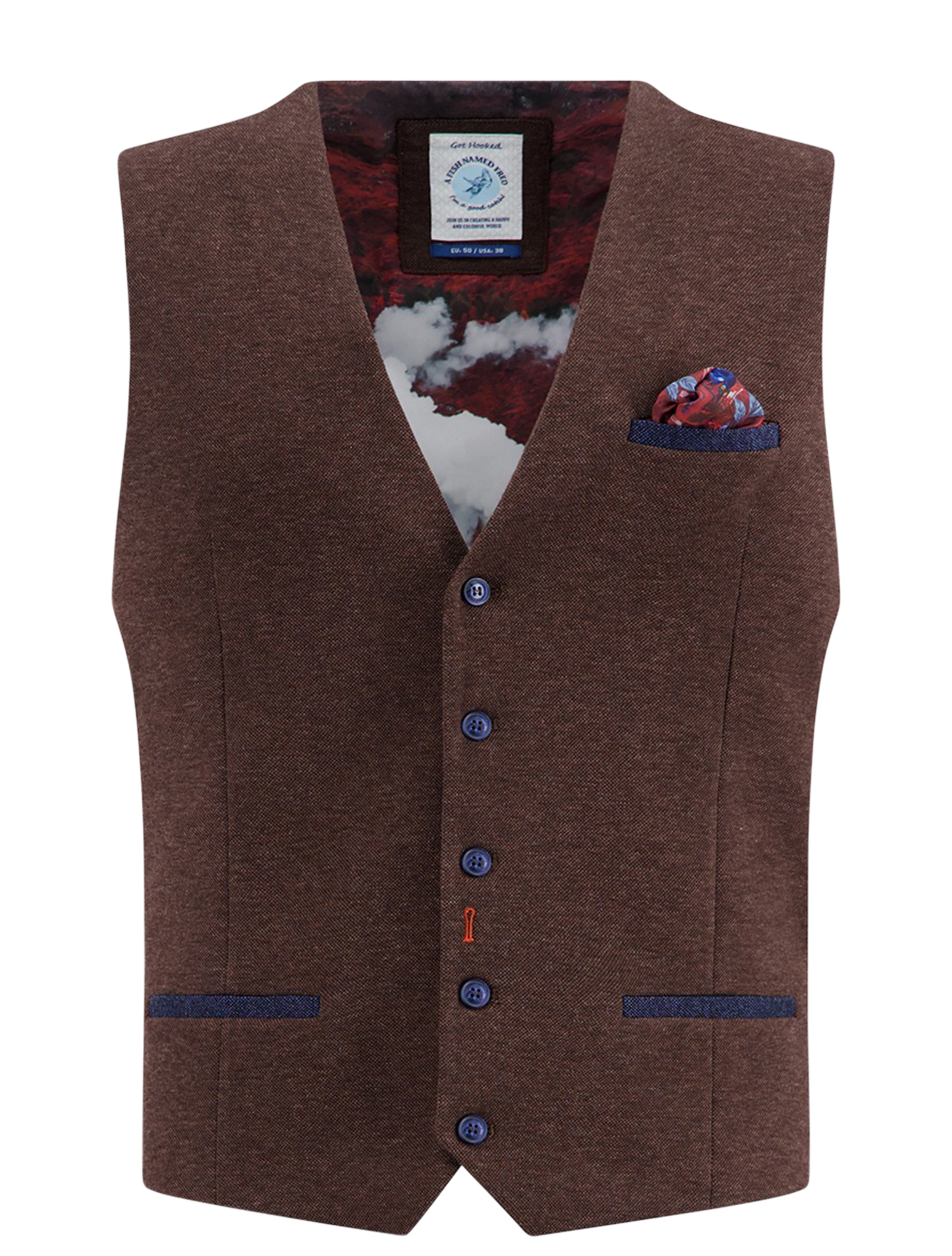 A Fish Named Fred - 32.134 Chocolate Brown - Heren - Jassen & Jacks - 49552_22_1