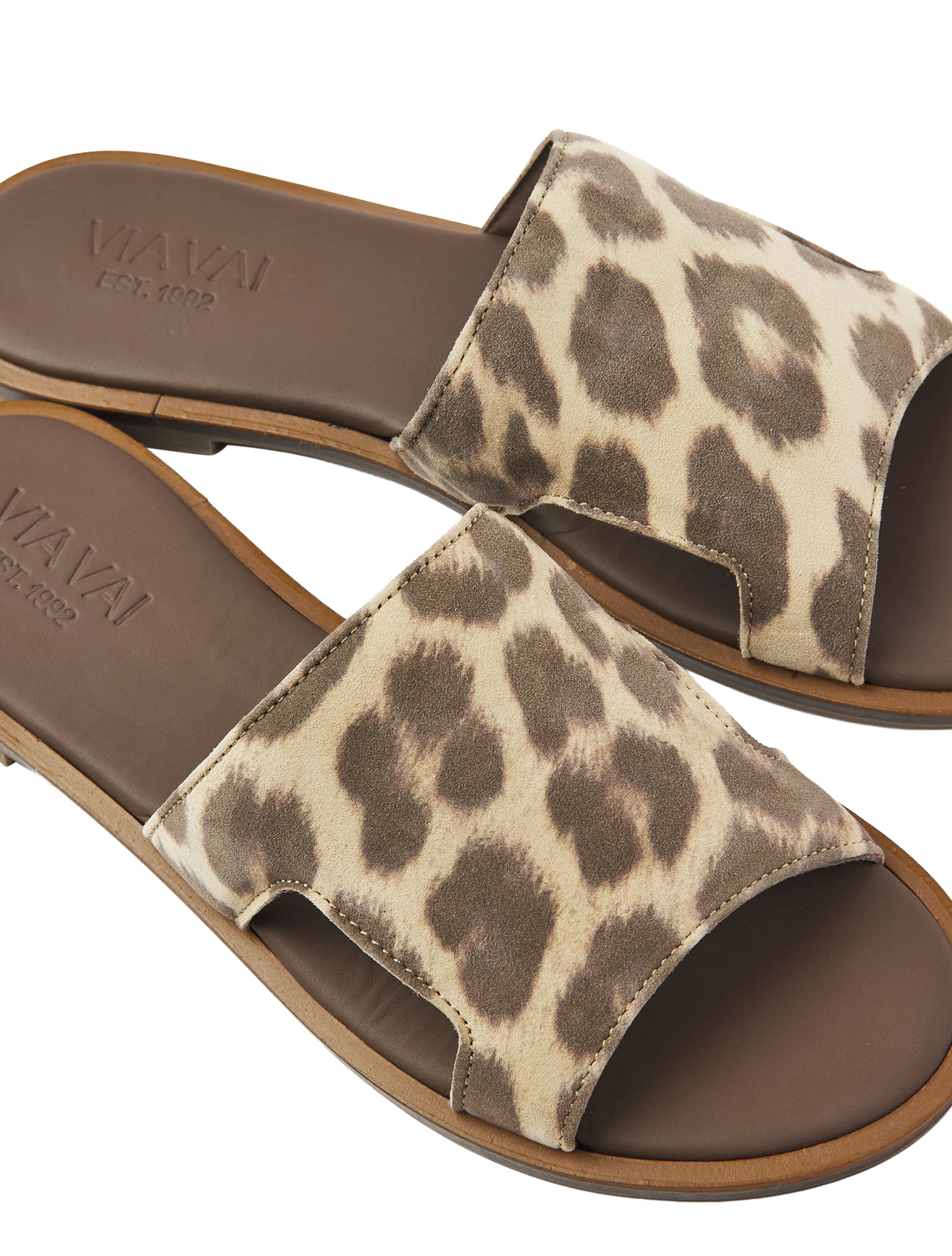 VIA VAI - 62405 Vita Nola 01-315 Giaguaro Brown - Dames - Muiltjes - 51370_72_5