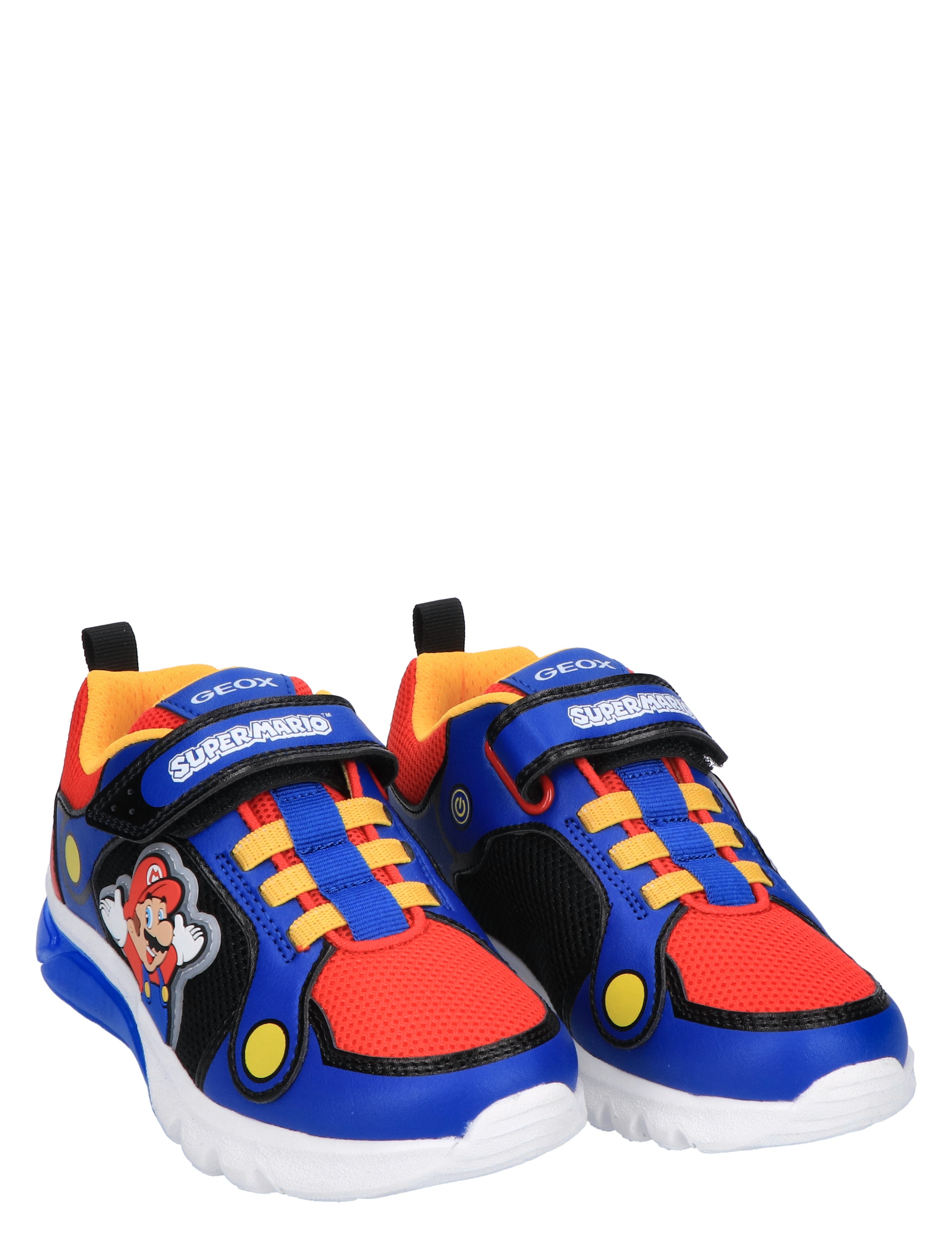 Geox - Ciberdron Junior Mario Royal Red - Jongens - Sneakers - Lage Sneakers - Klittenbandschoenen - 46677_34_5